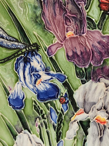 Ceramic Tile Art Plaque - 6x16" - Nature's Garden - 121024