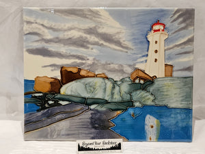 Tile Art Plaque - 11x14" - Peggy's Cove - 520226