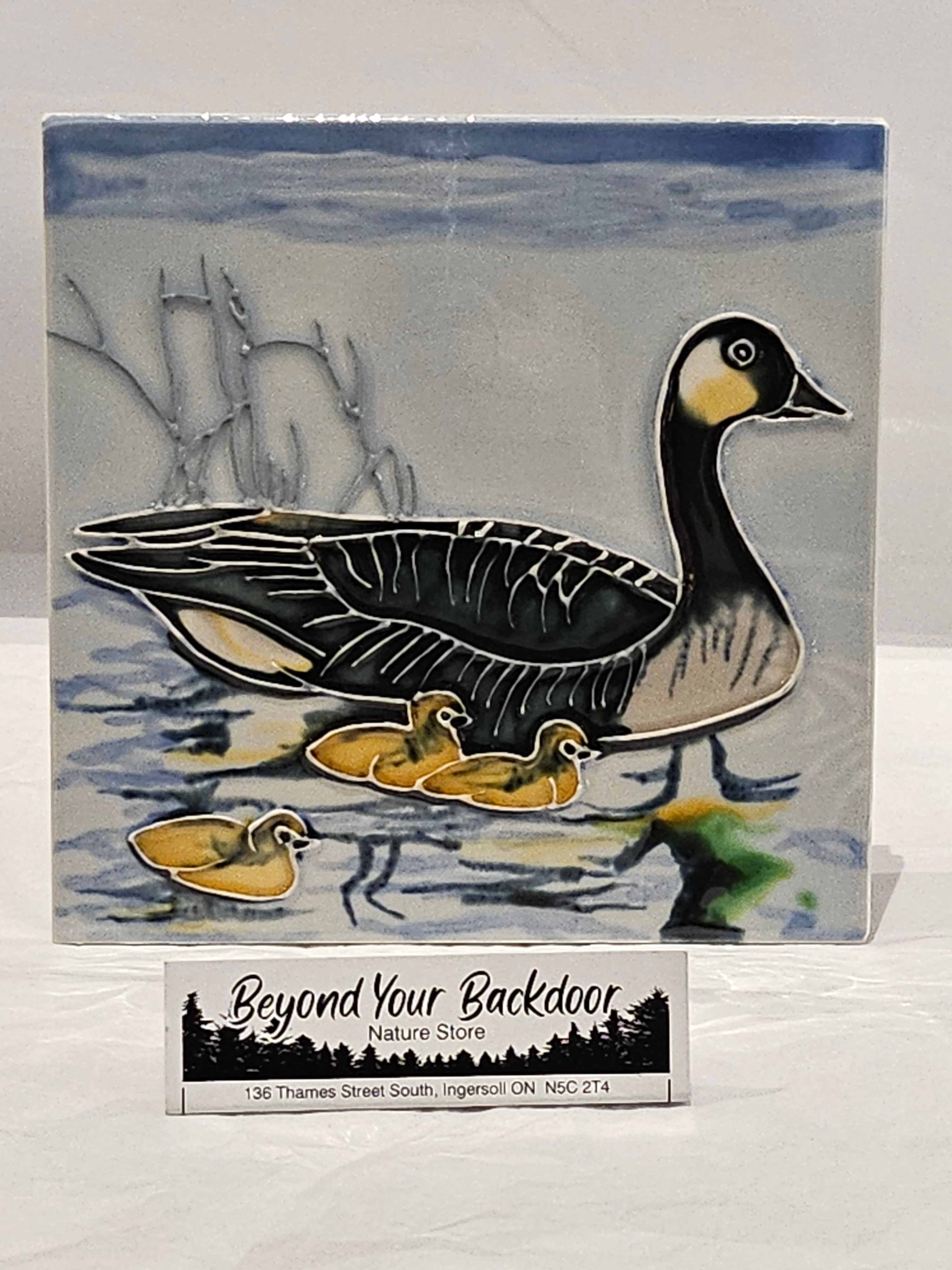 Ceramic Art Trivet - 6" square - Canada Geese - 240030