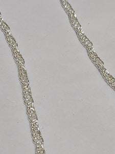 26" Sterling Silver S/SChain - Open Rope Style