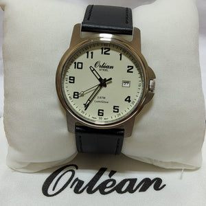 Orlean Watch - Leather Band - LumiGlow - ME3191-LTR