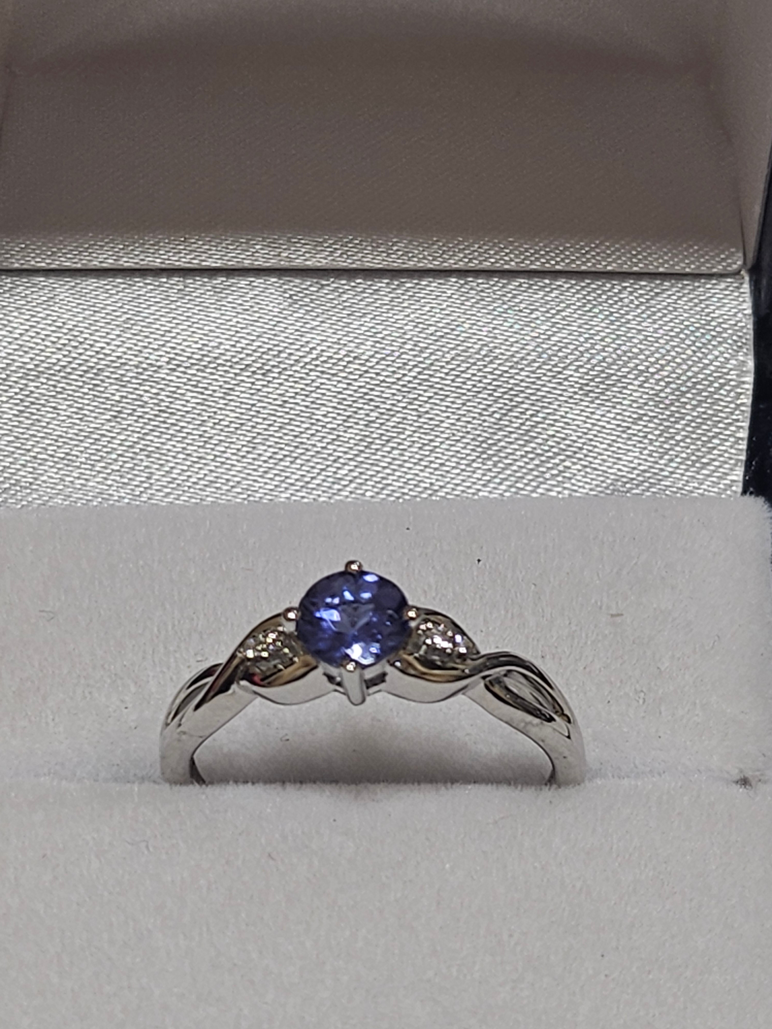 Tanzanite Ring with Diamonds - RWD0044