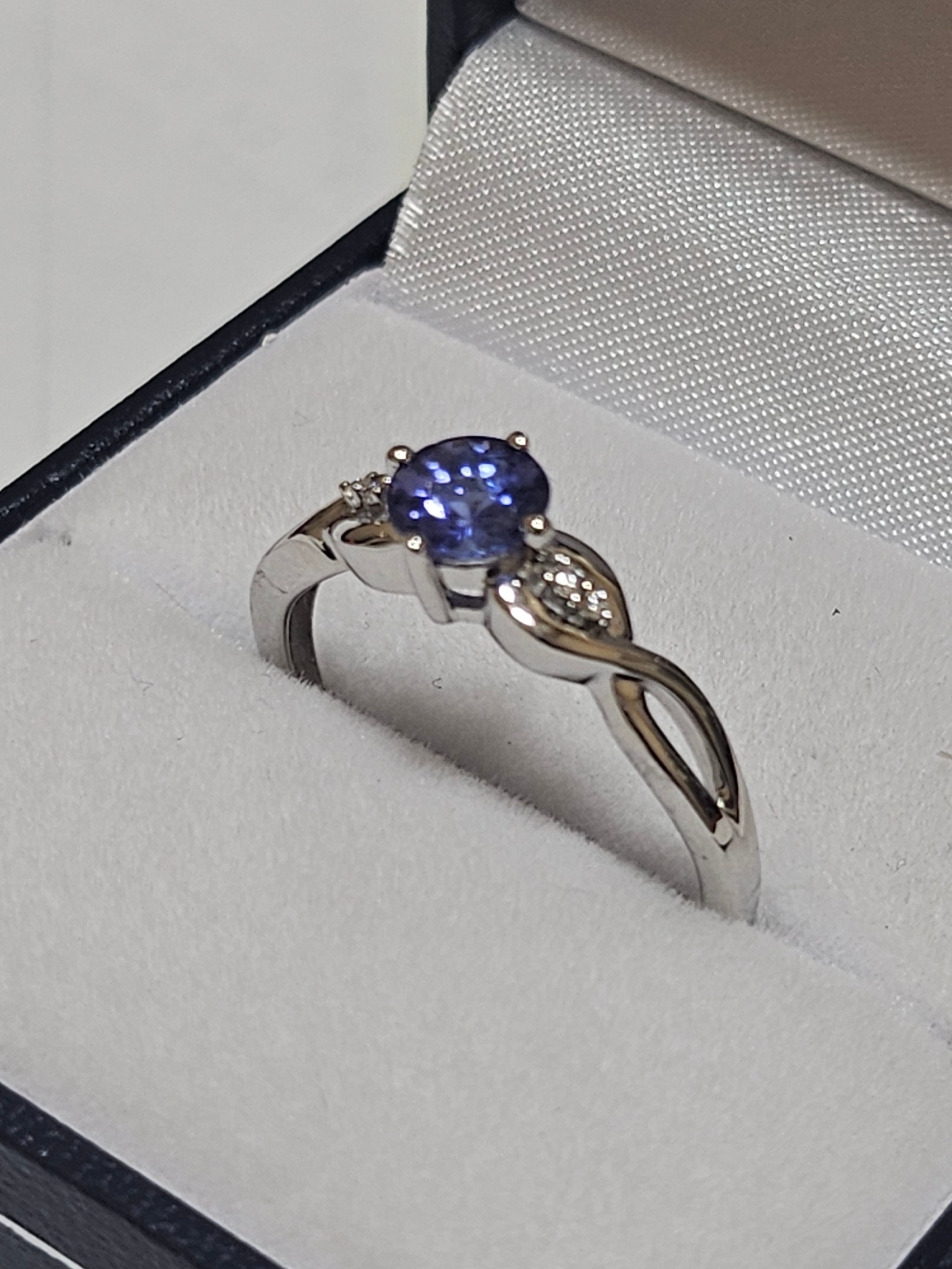 Tanzanite Ring with Diamonds - RWD0044