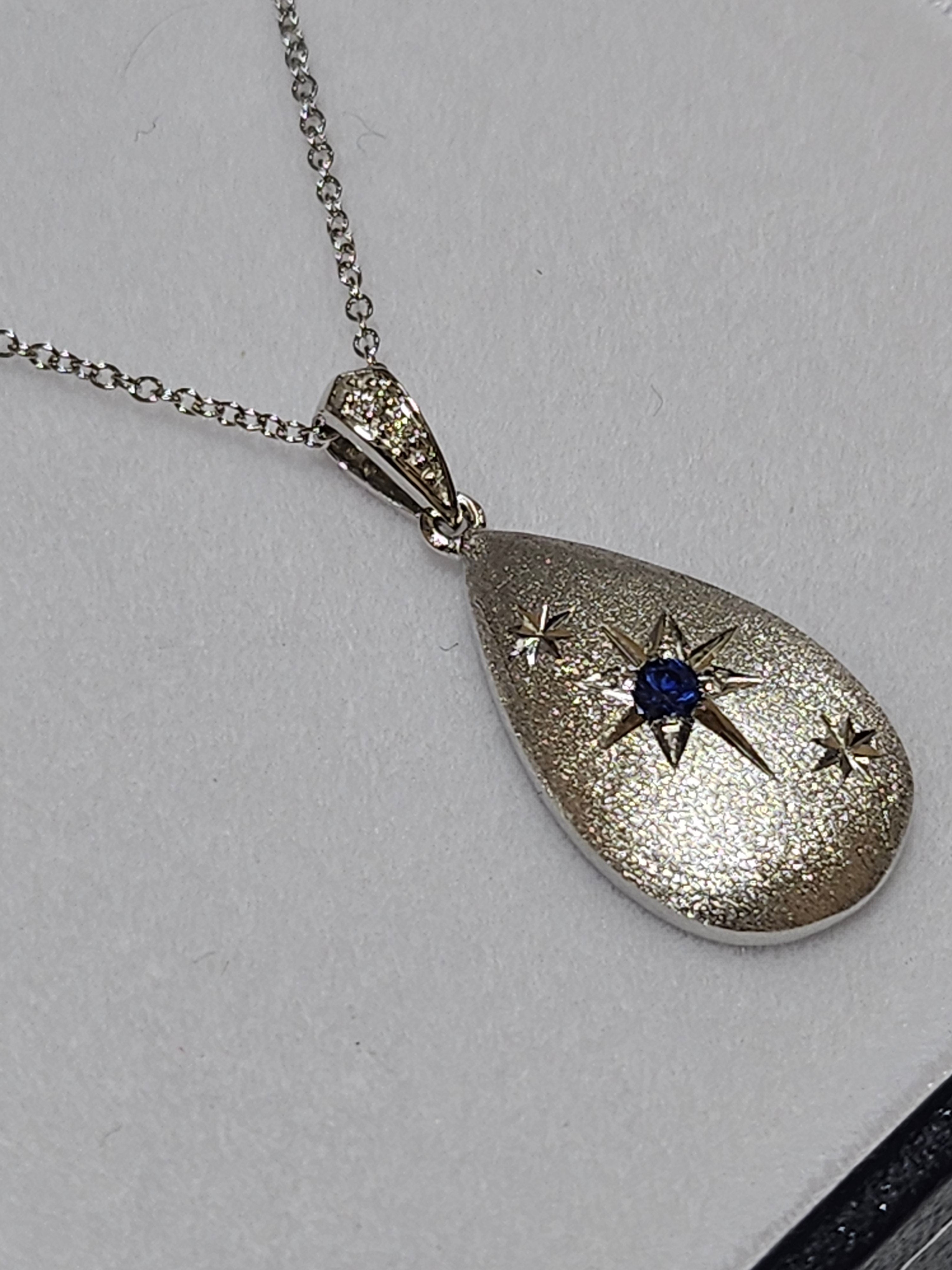 Sapphire Pendant with Diamonds - PWD0659