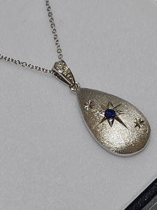 Sapphire Pendant with Diamonds - PWD0659