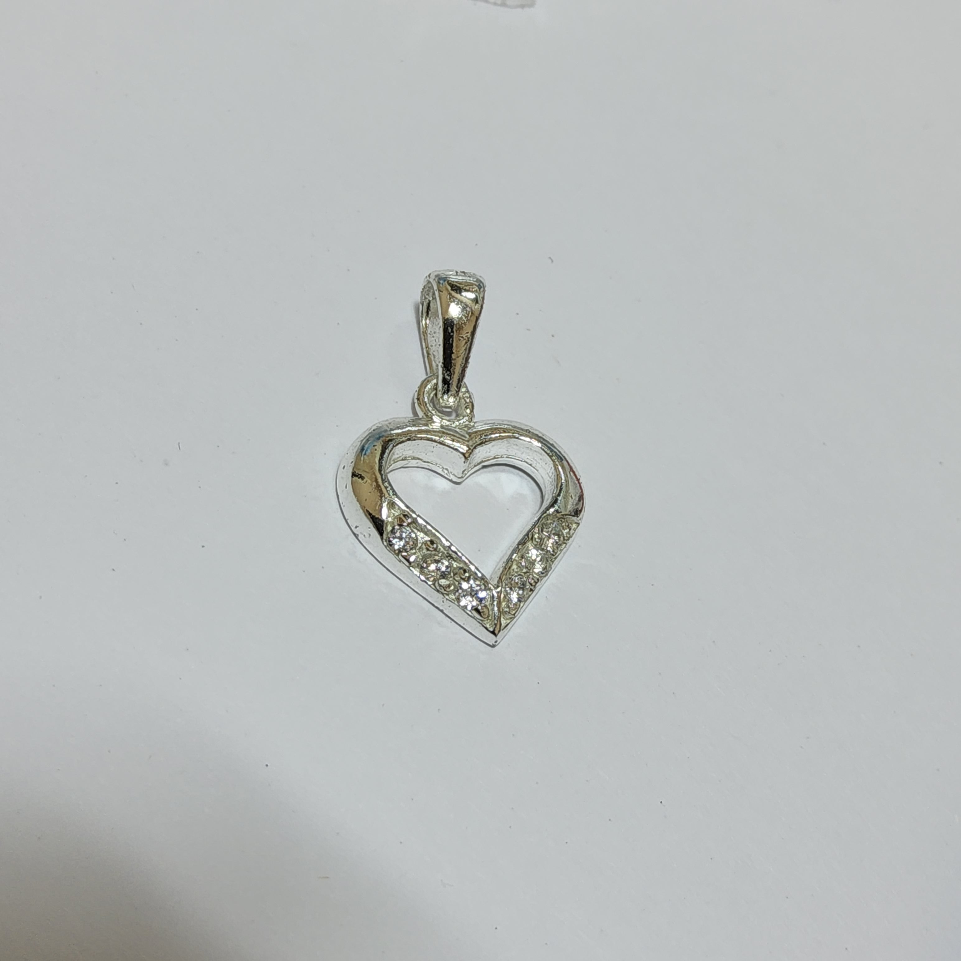 S/SCharm - Heart with cubic zirconia - 4273