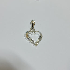 S/SCharm - Heart with cubic zirconia - 4273