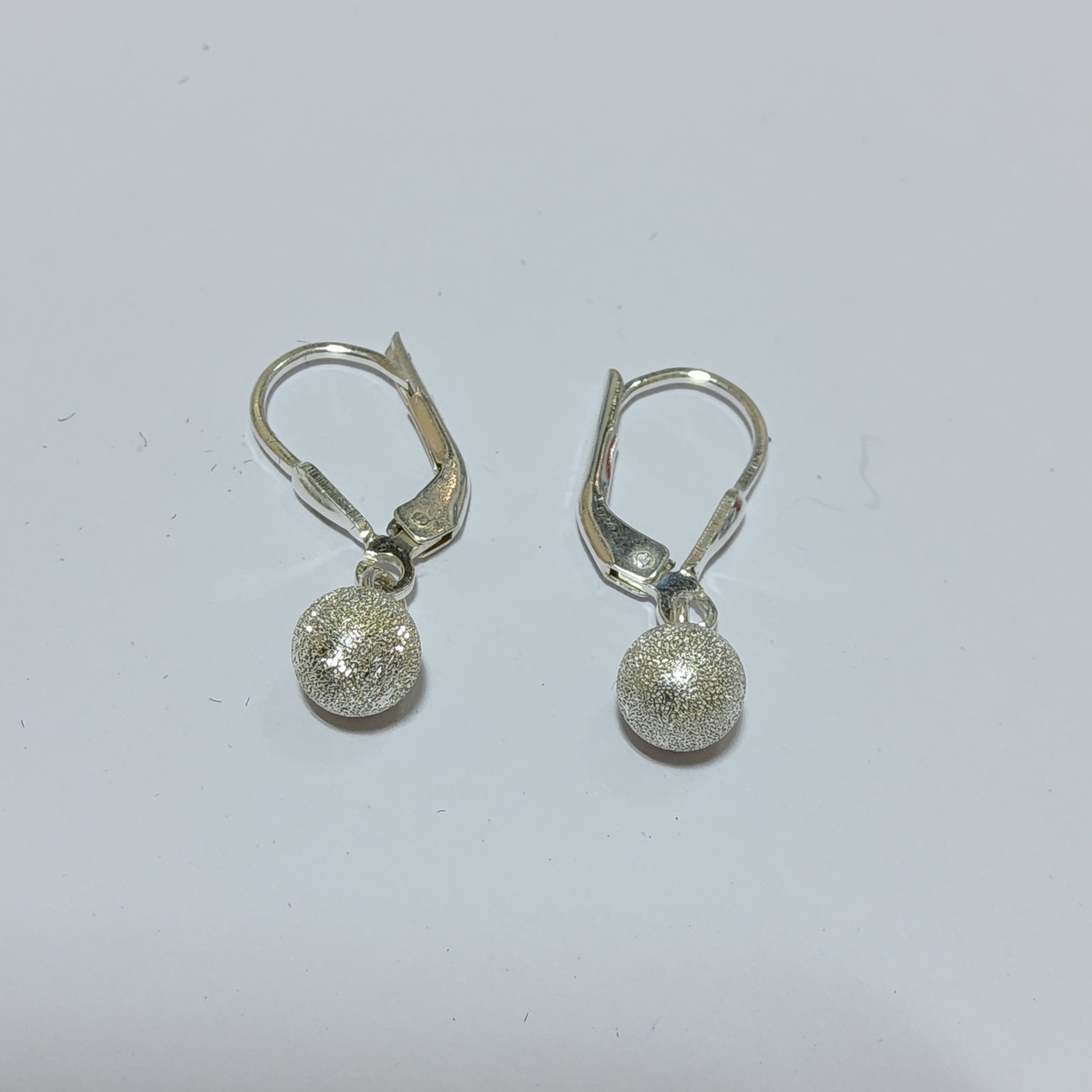 S/SEarrings - Lever style - 6mm Sparkle - 7035