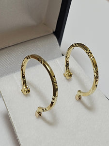 Gold Hoop Earrings 17mm - 329