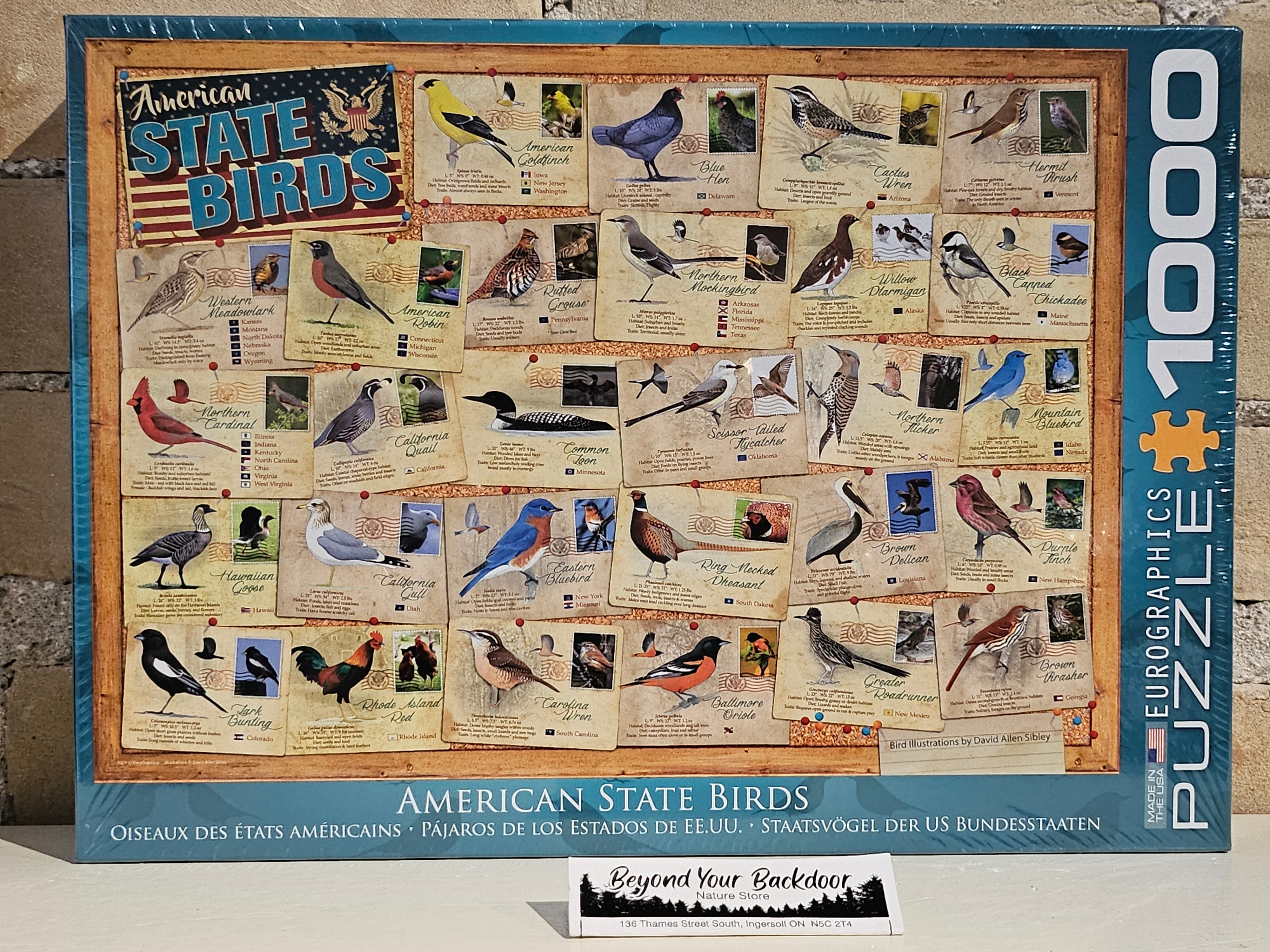 Eurographics Puzzle - State Birds - 1000 pieces - 6000-5327