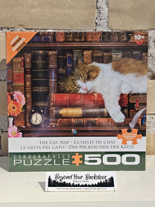 Eurographics Puzzle - The Cat Nap - 500 Large pieces - 8500-5545