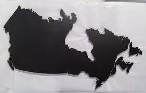 Metal Wall Art - Map of Canada