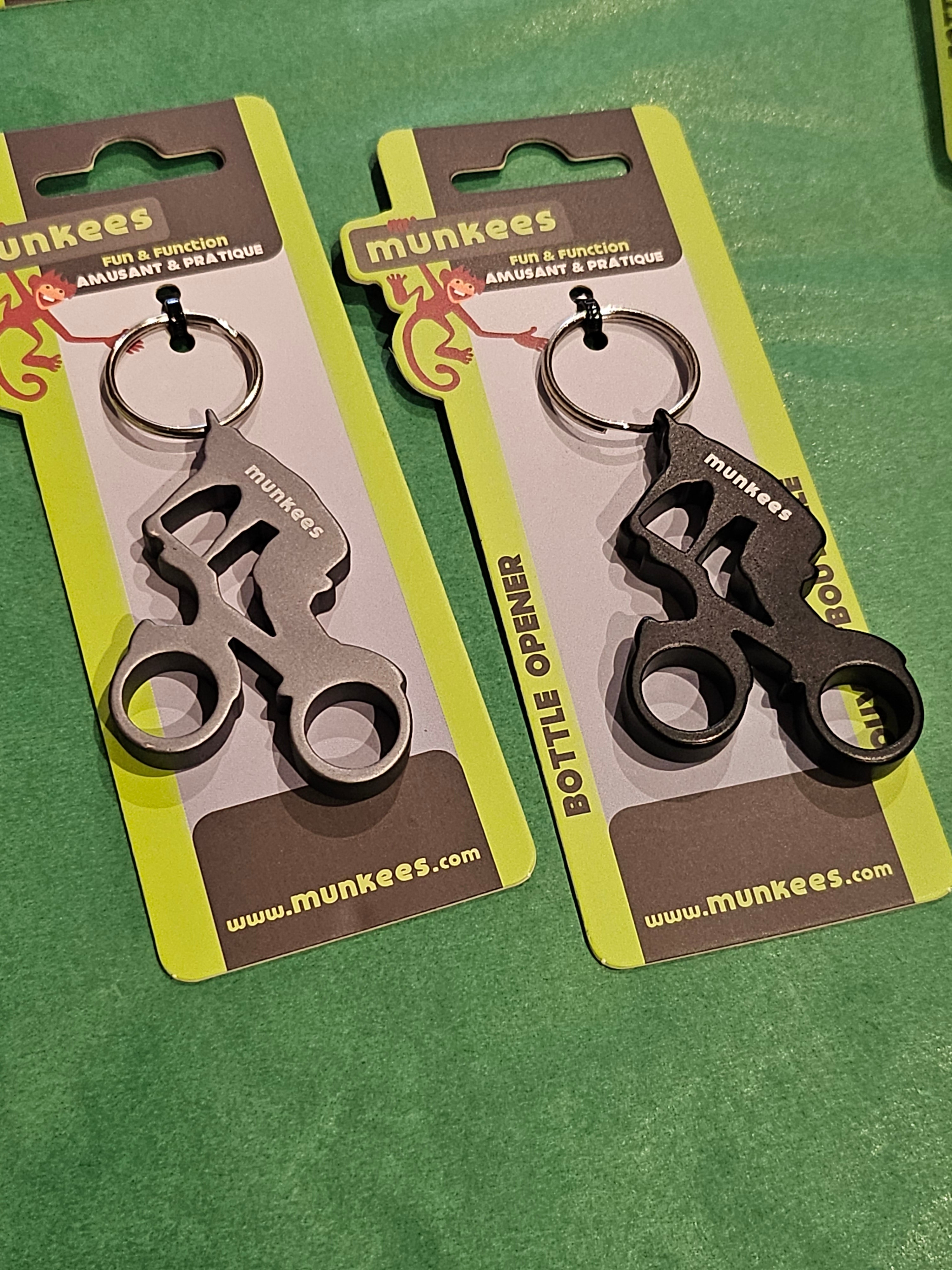 Munkees Bottle Opener on Split Ring - Assorted Designs