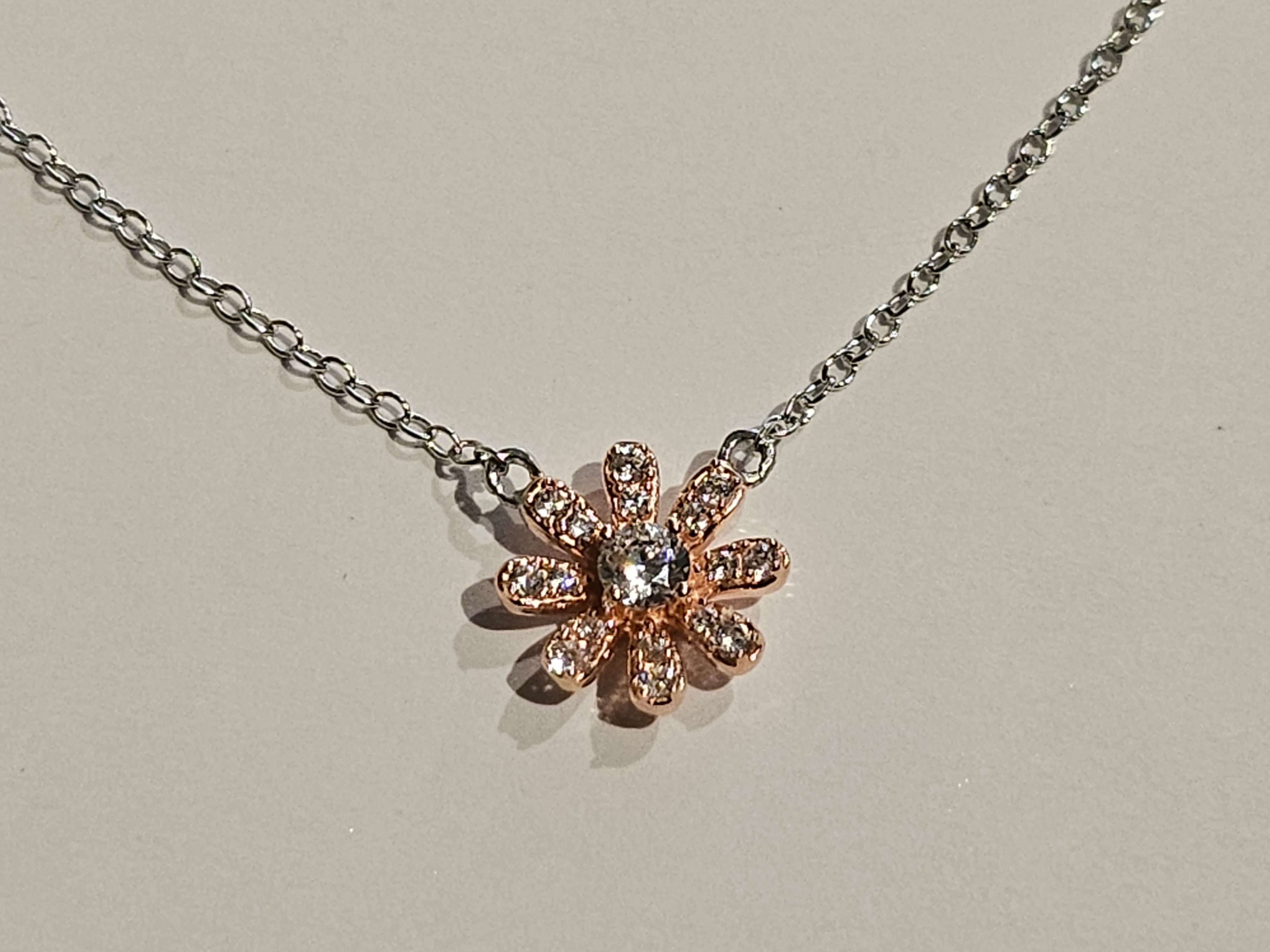 Reign S/SNecklet - Daisy - 16 + 2 inches - $73