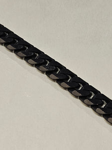 STEELX S/SBracelet  - Black Curb Chain - 8.5