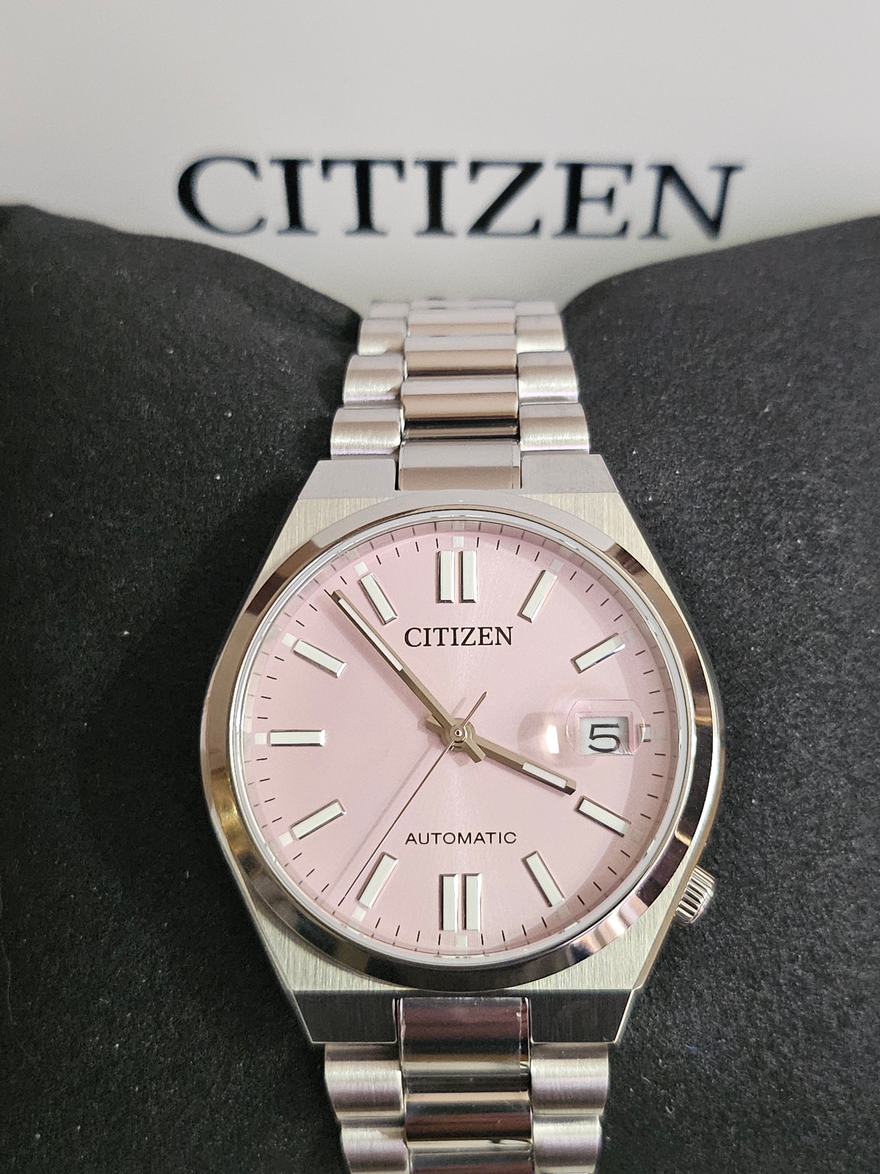 Citizen Automatic Stainless Steel Watch - NJ0200-50Z - Tsuyosa - Pink