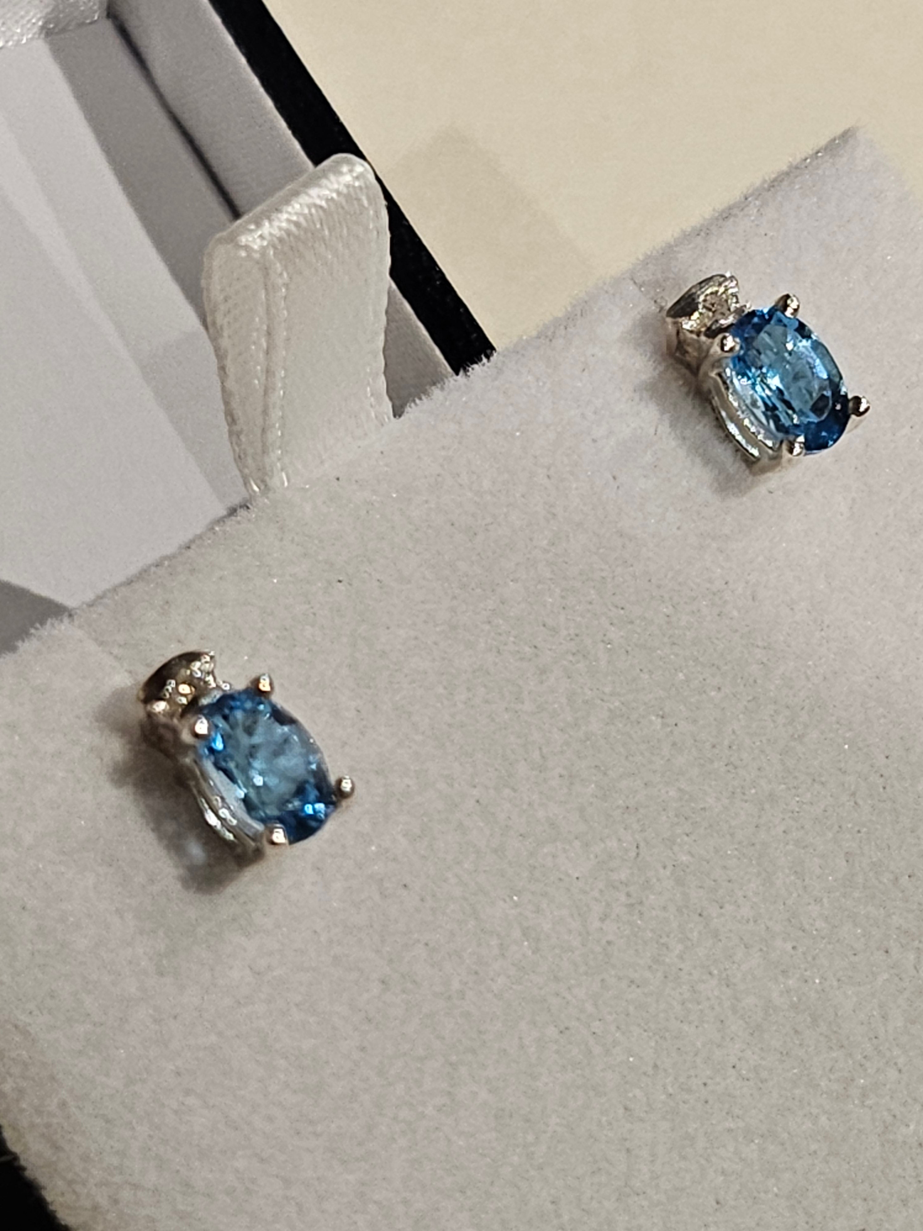 Blue Topaz S/SEarrings - EE2363
