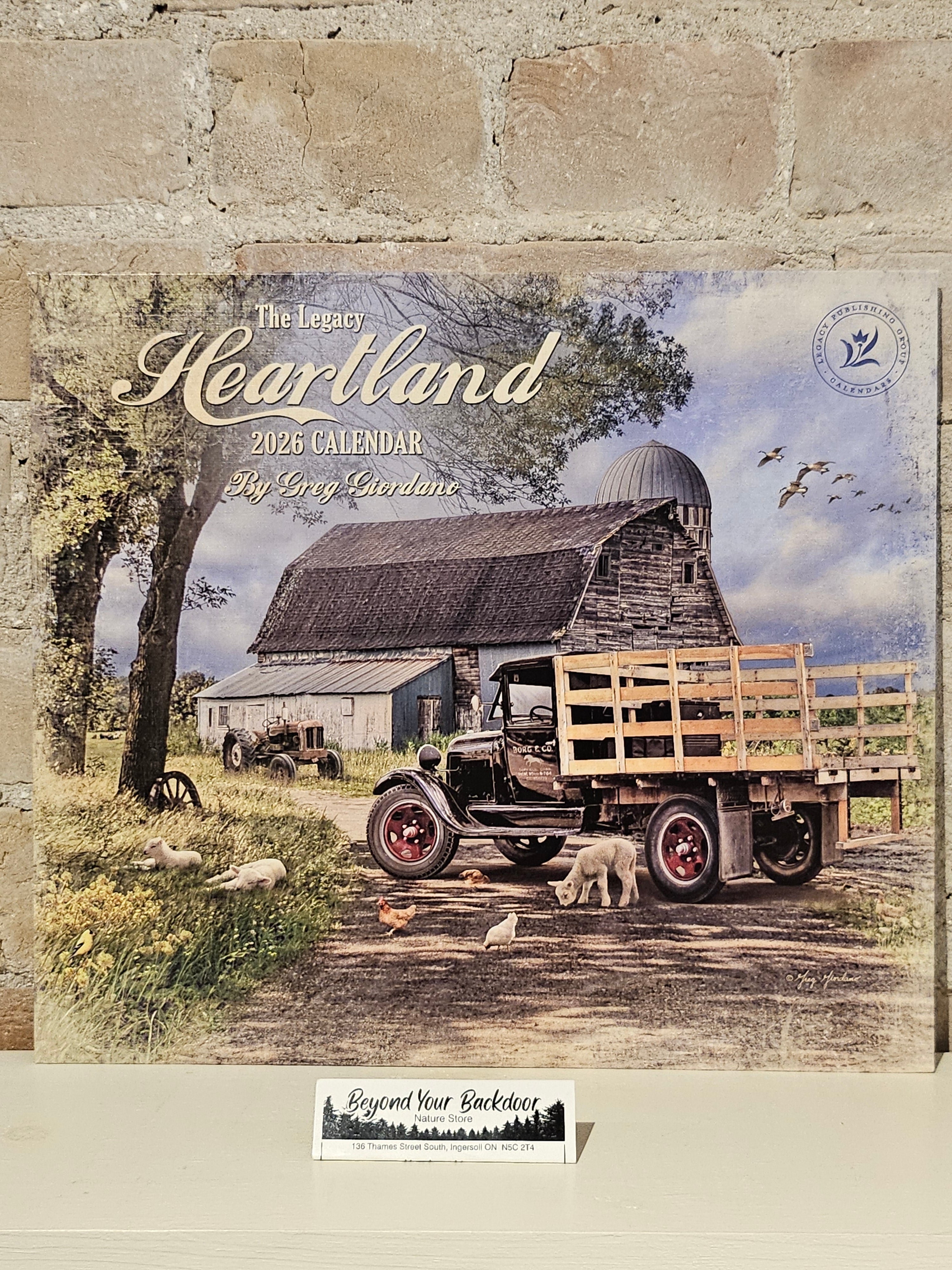 2026 - The Legacy Heartland Calendar - by Greg Giordano - WCA101127
