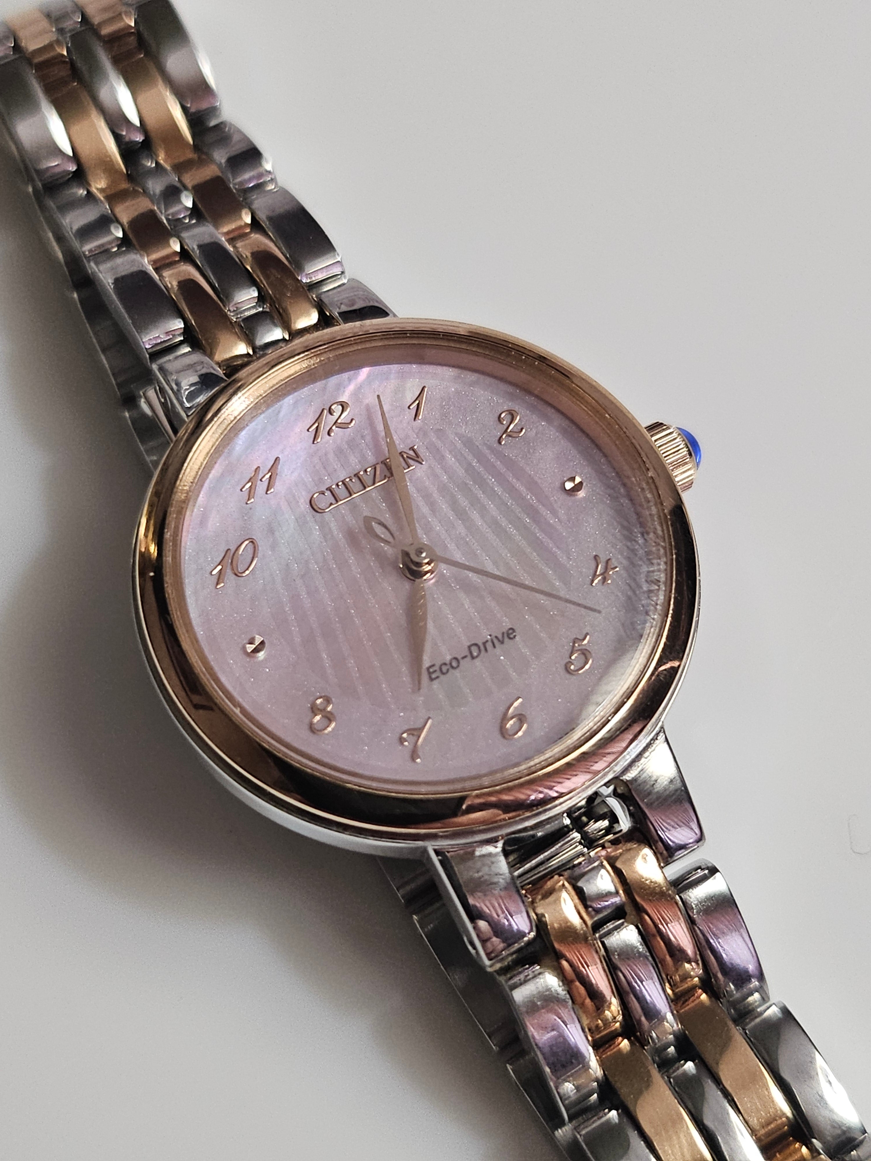 Citizen Eco-Drive Two-tone-gold Stainless Steel Watch - Ladies - EM0996-84Y - Citizen L Classic