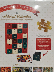 Eurographics Advent Calendar - Fine Arts Christmas - 24 Jigsaw Puzzles  - 8924-6042
