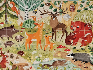 Banana Panda - Forest Animals -  - 3+ - Wild Jumbo Puzzle - 400 pieces - 49260