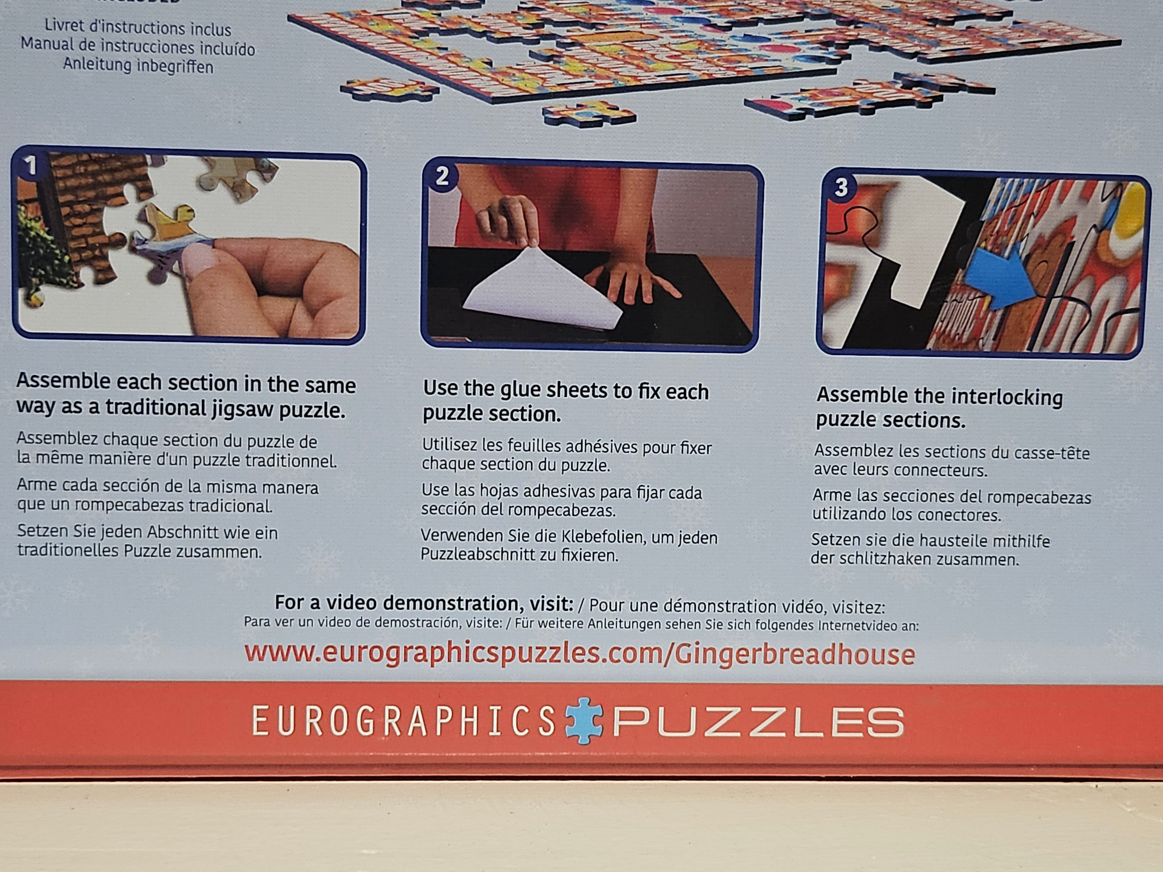 Eurographics Puzzle - 3-D - Gingerbread House - 302 pieces - 9905-6043