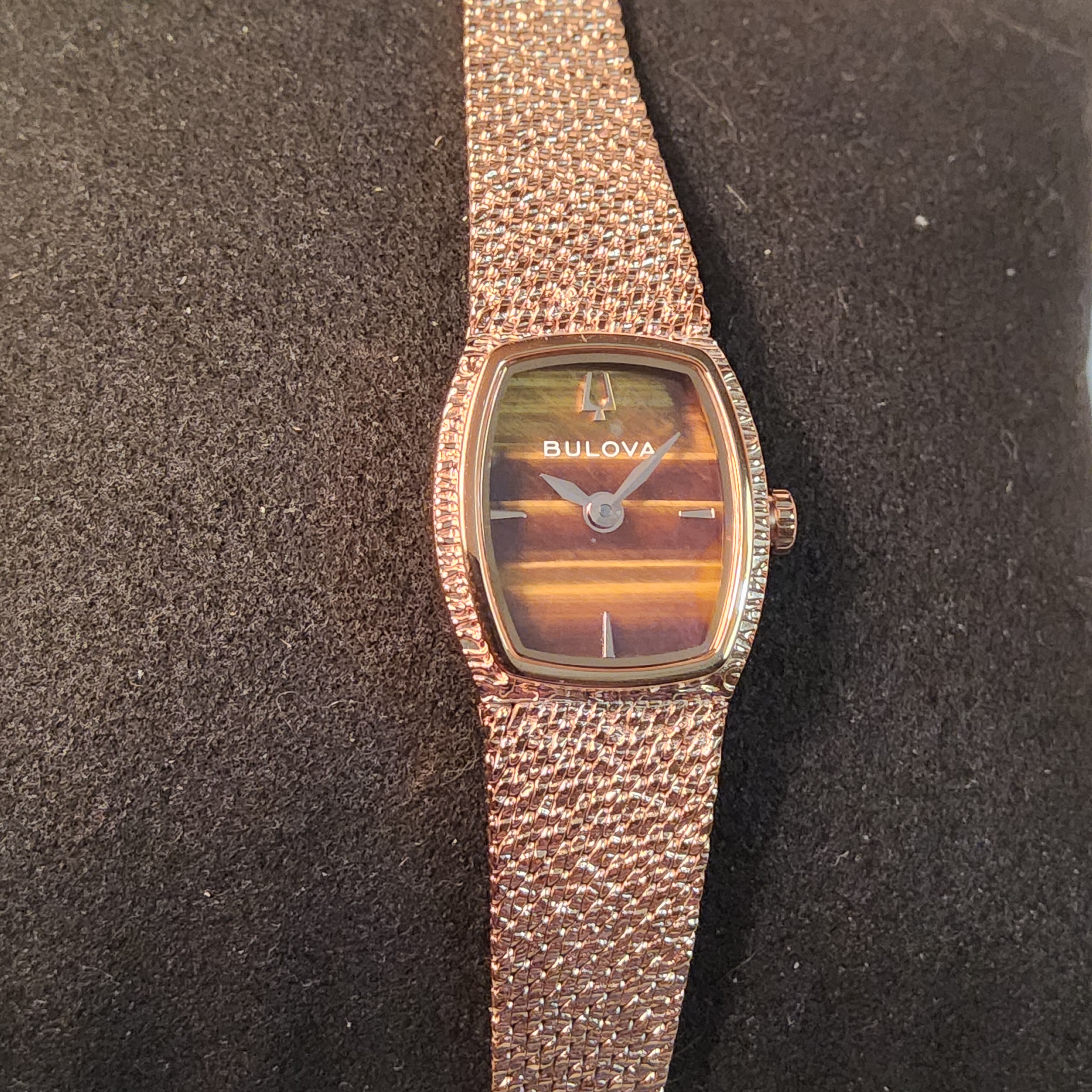 Bulova Rose-gold Tone Watch - Ladies - "Goddess of Time" - 97L185