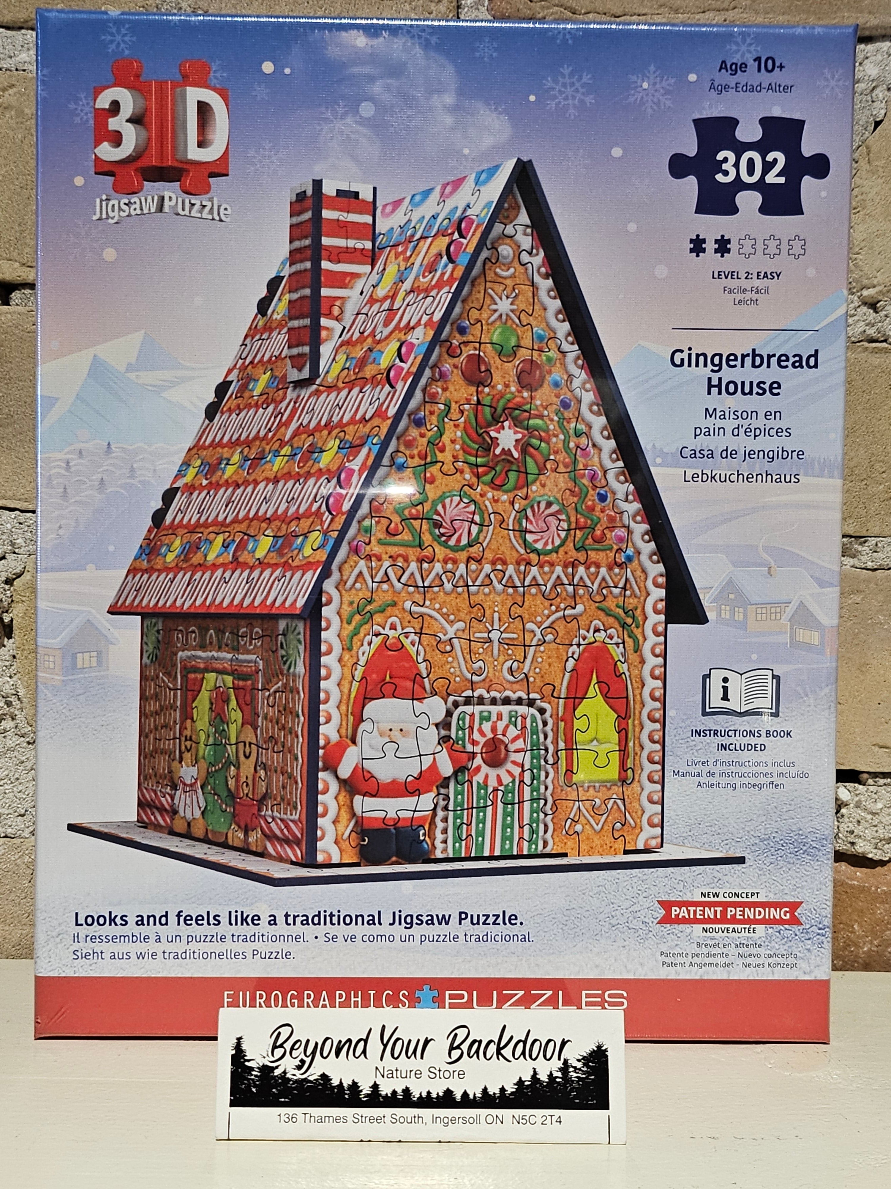 Eurographics Puzzle - 3-D - Gingerbread House - 302 pieces - 9905-6043