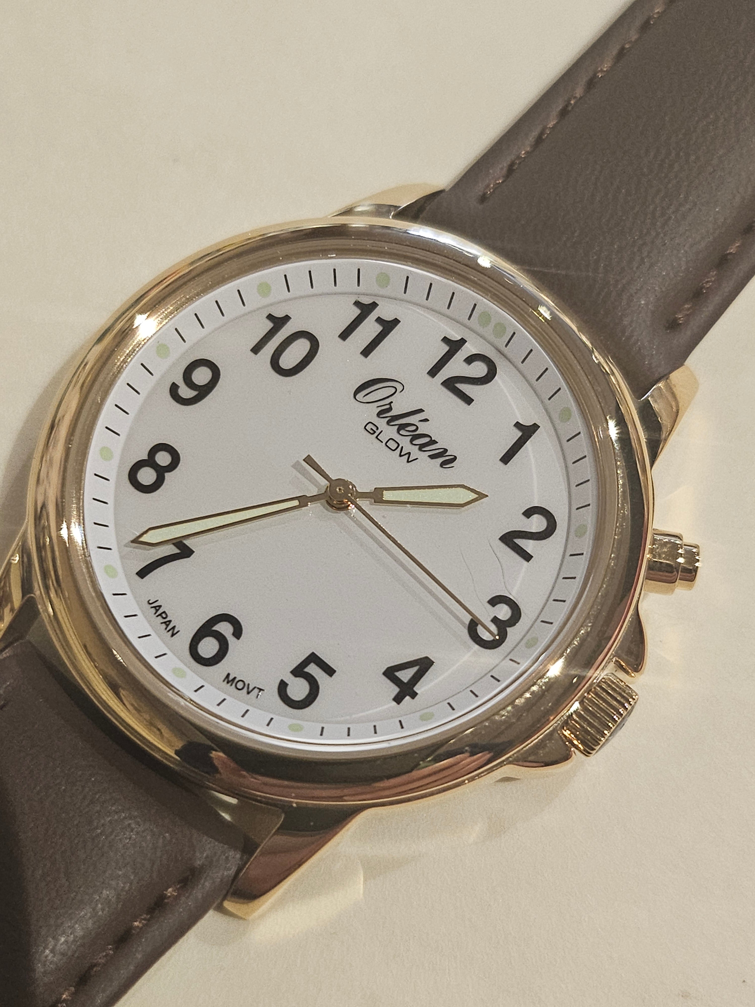 Orlean Watch - GLOW - Leather Band - ME3641-LTR