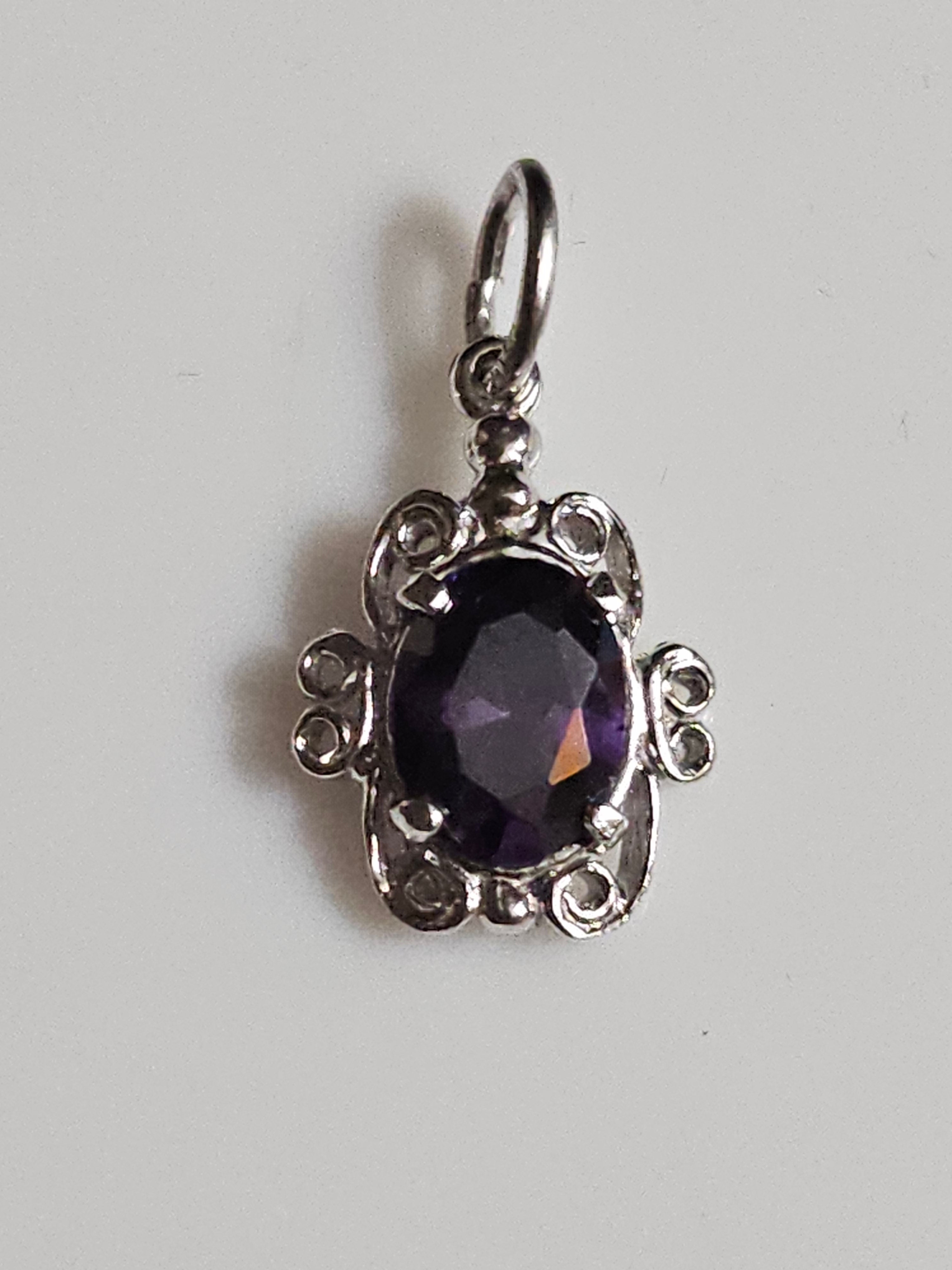 S/SCharm - Purple Stone - 4764