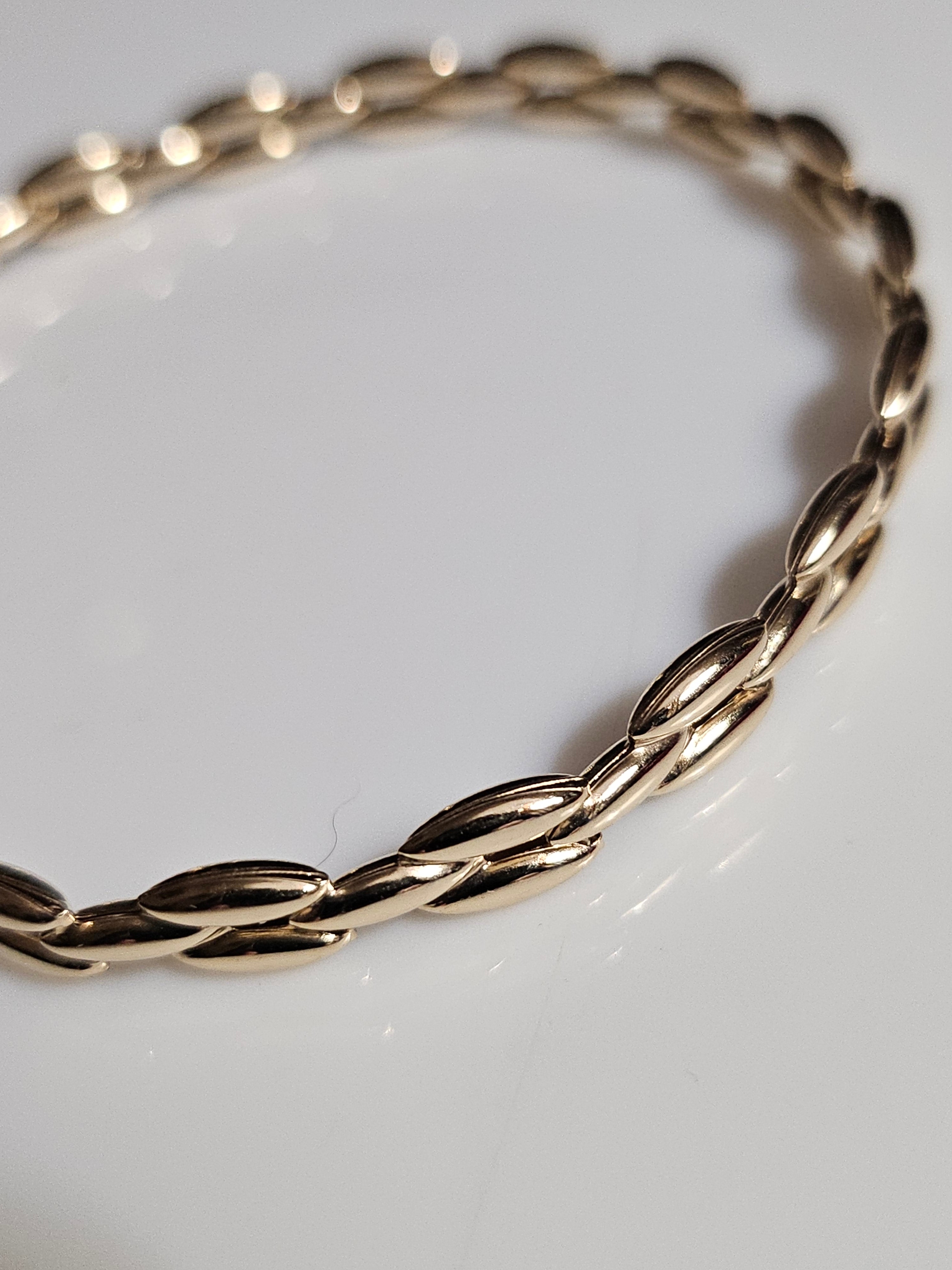 Yellow Gold (10Kt) Link Bracelet - 7.25-inch - 9074 - $845