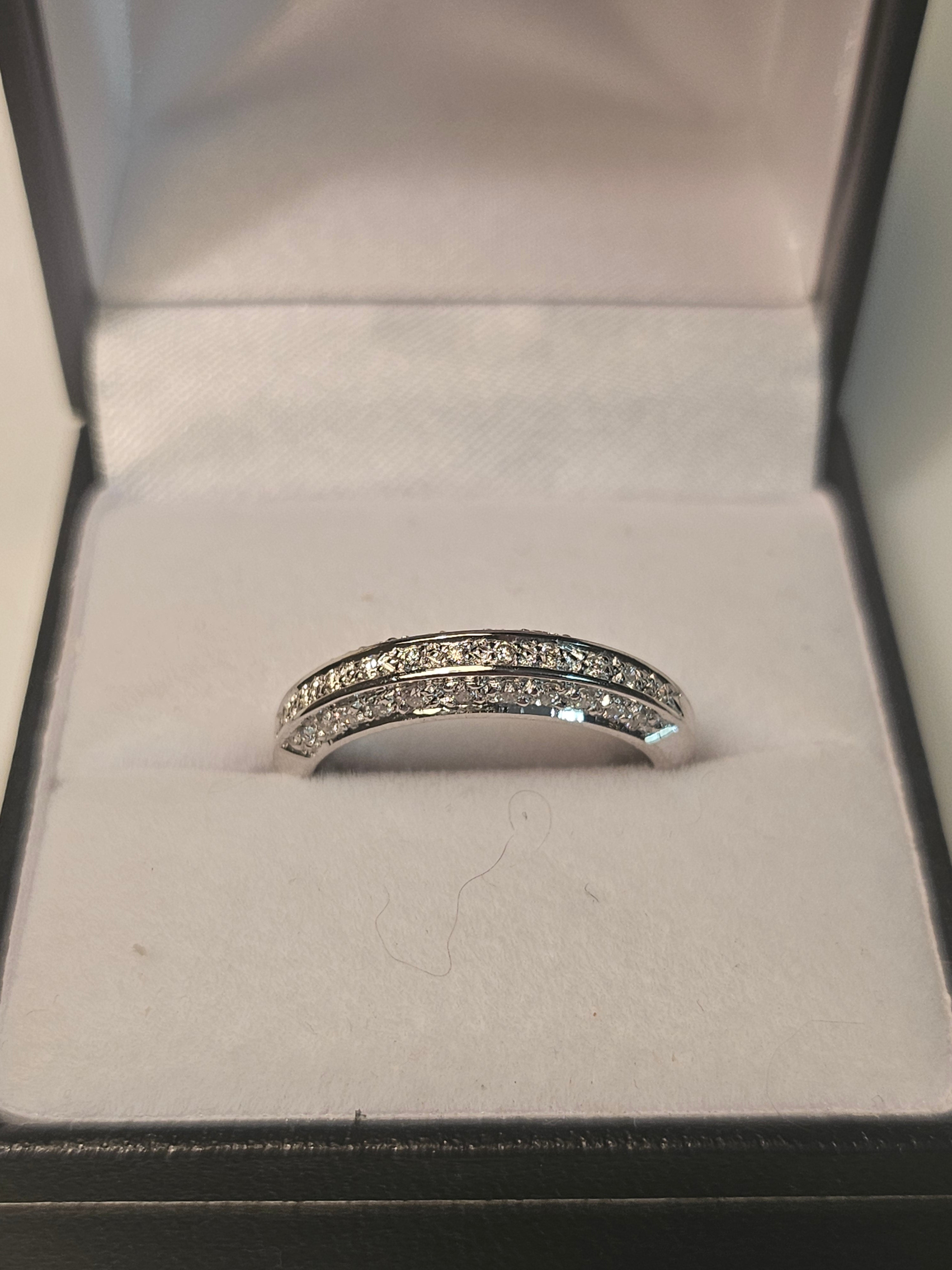 Diamond Anniversary Ring - White Gold - H2582W - $3267