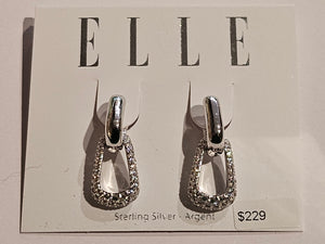 ELLE S/SEarrings - Drop Hoop with cubic zirconia - Citadel - $229