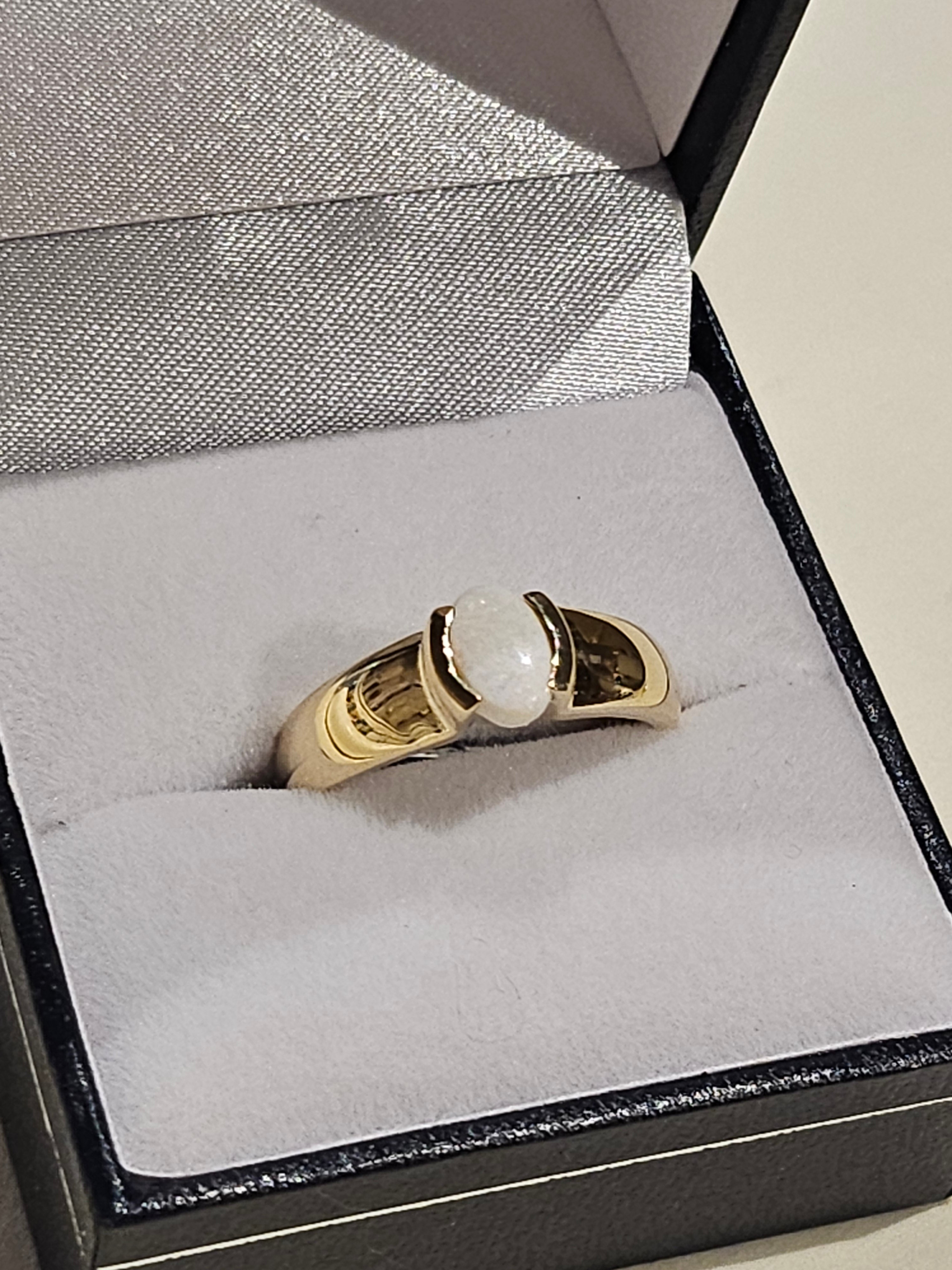 Oval Cut Opal Ring - $1288