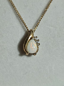 Pear-shape Cut Opal Pendant - P1389/9