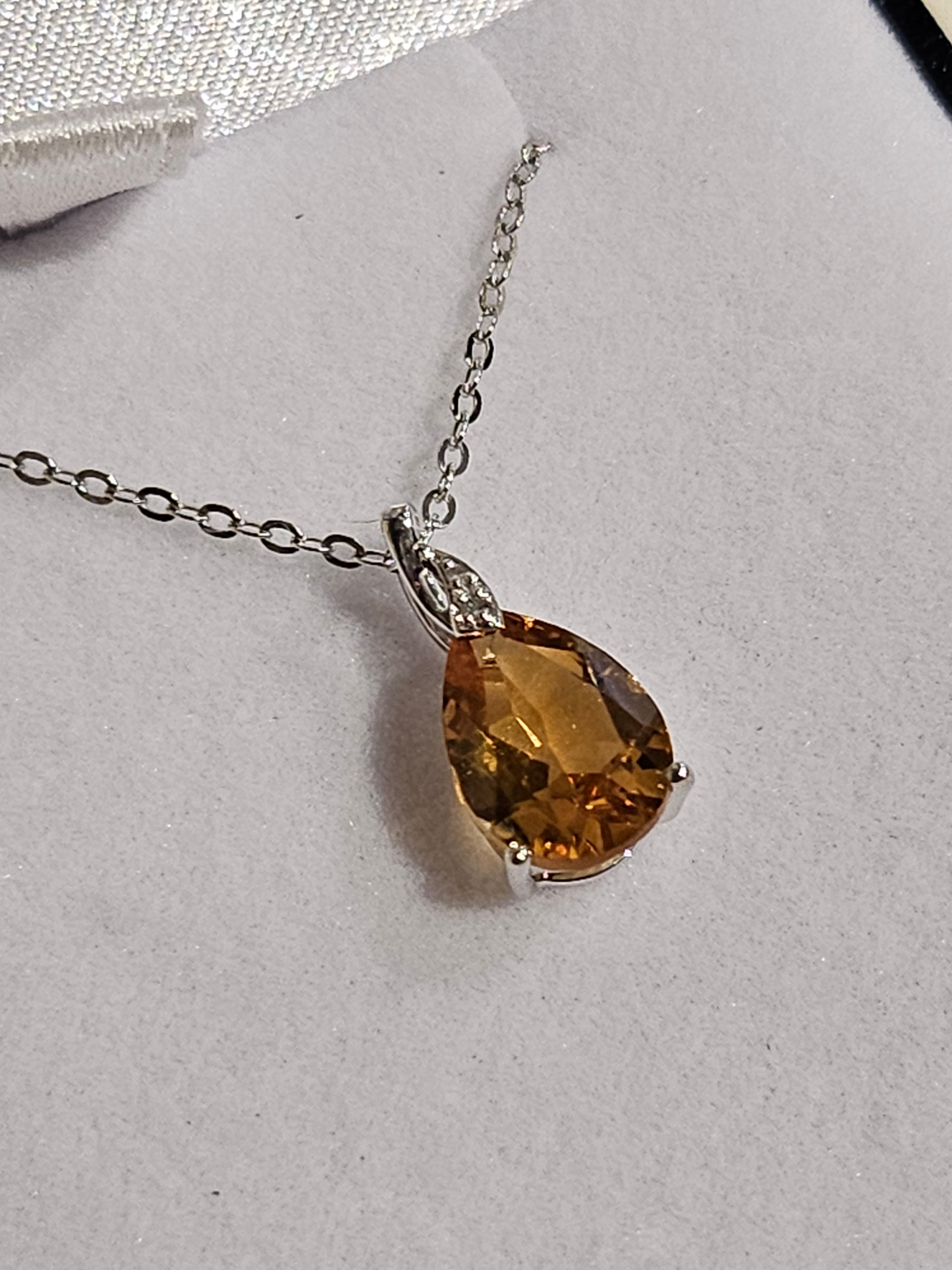 Citrine S/SPendant - PB2740
