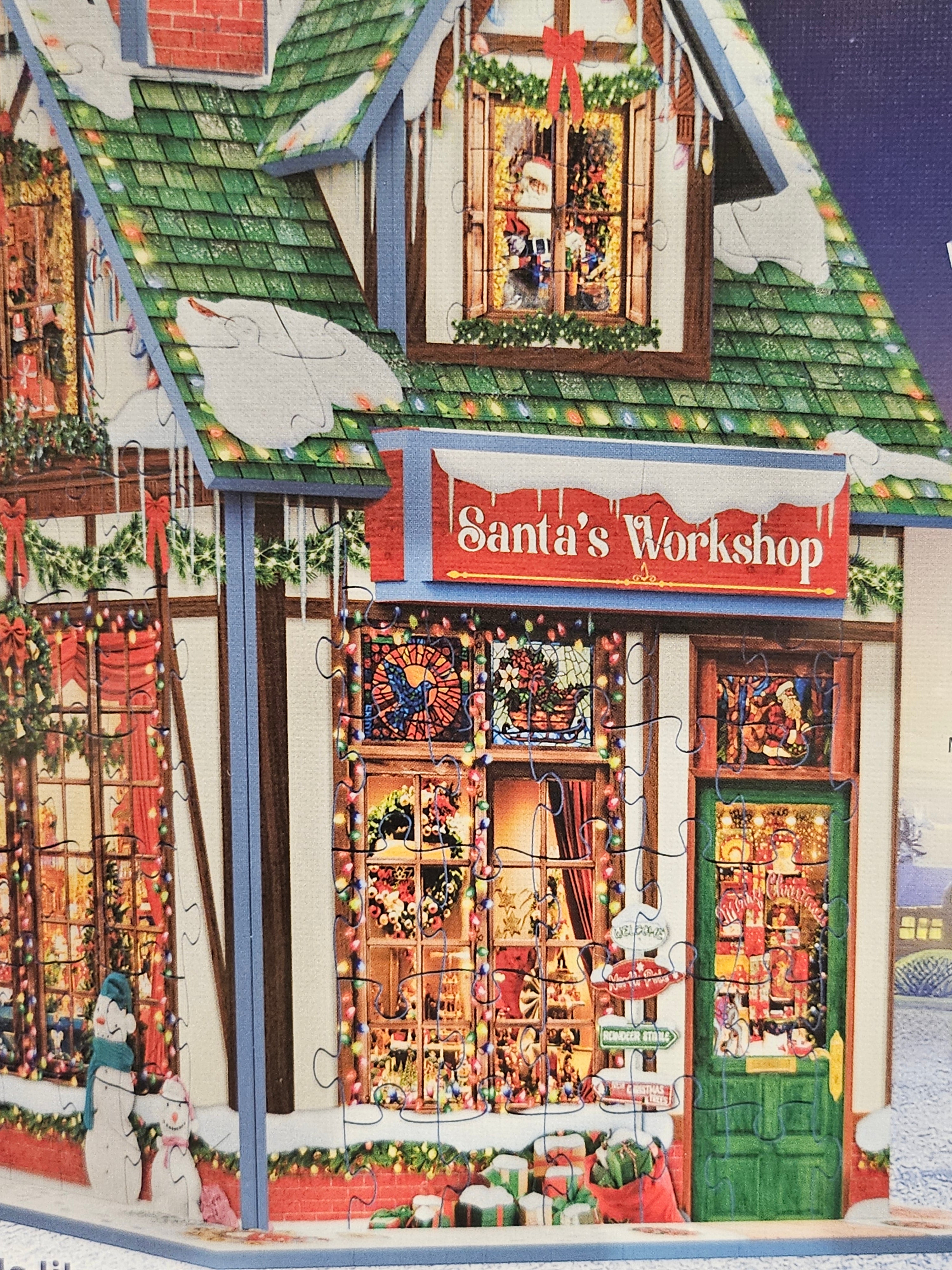 Eurographics Puzzle - 3-D - Santa's Workshop - 323 pieces - 9905-6044