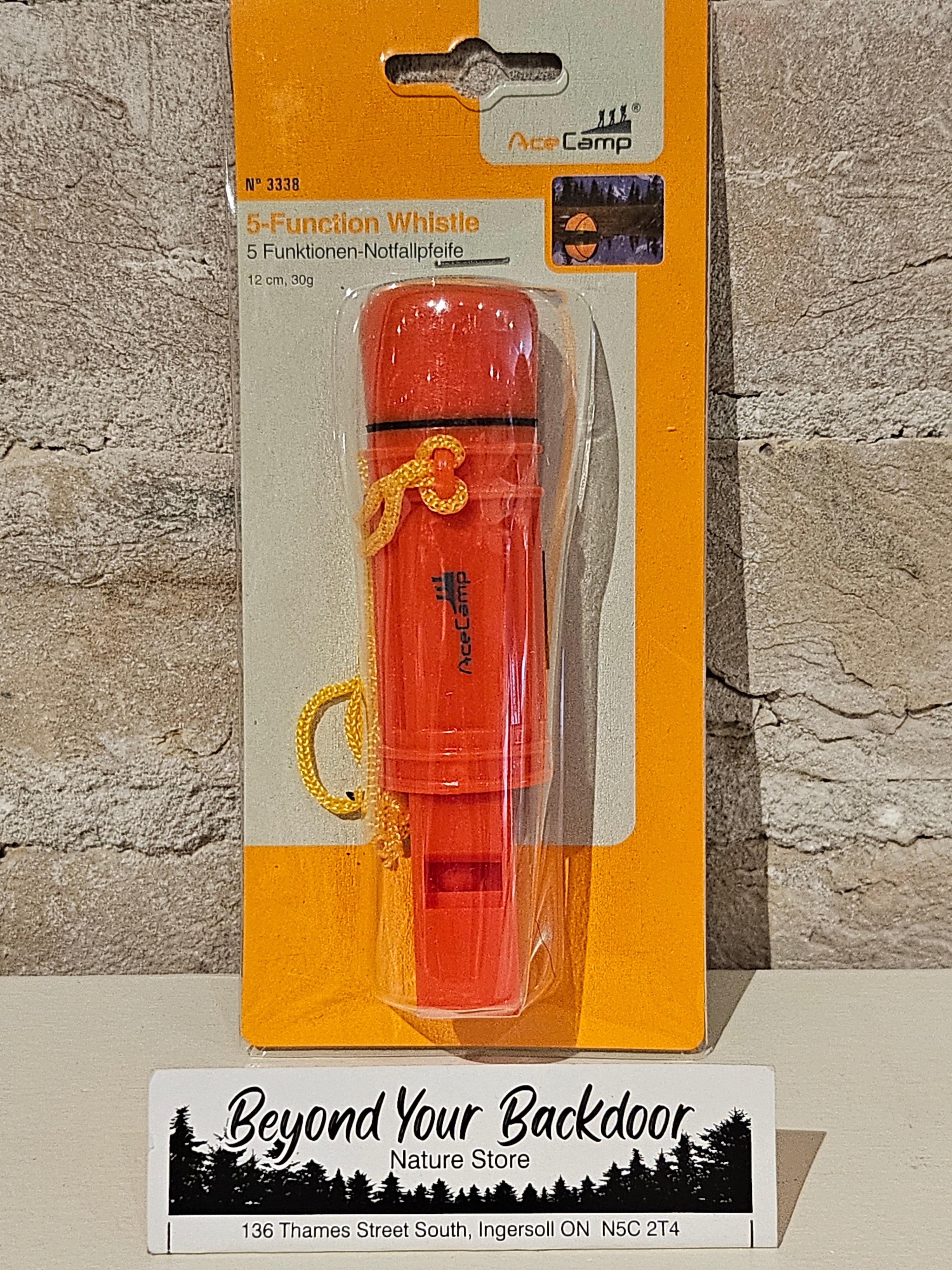 Ace Camp Five Function Whistle - 3338