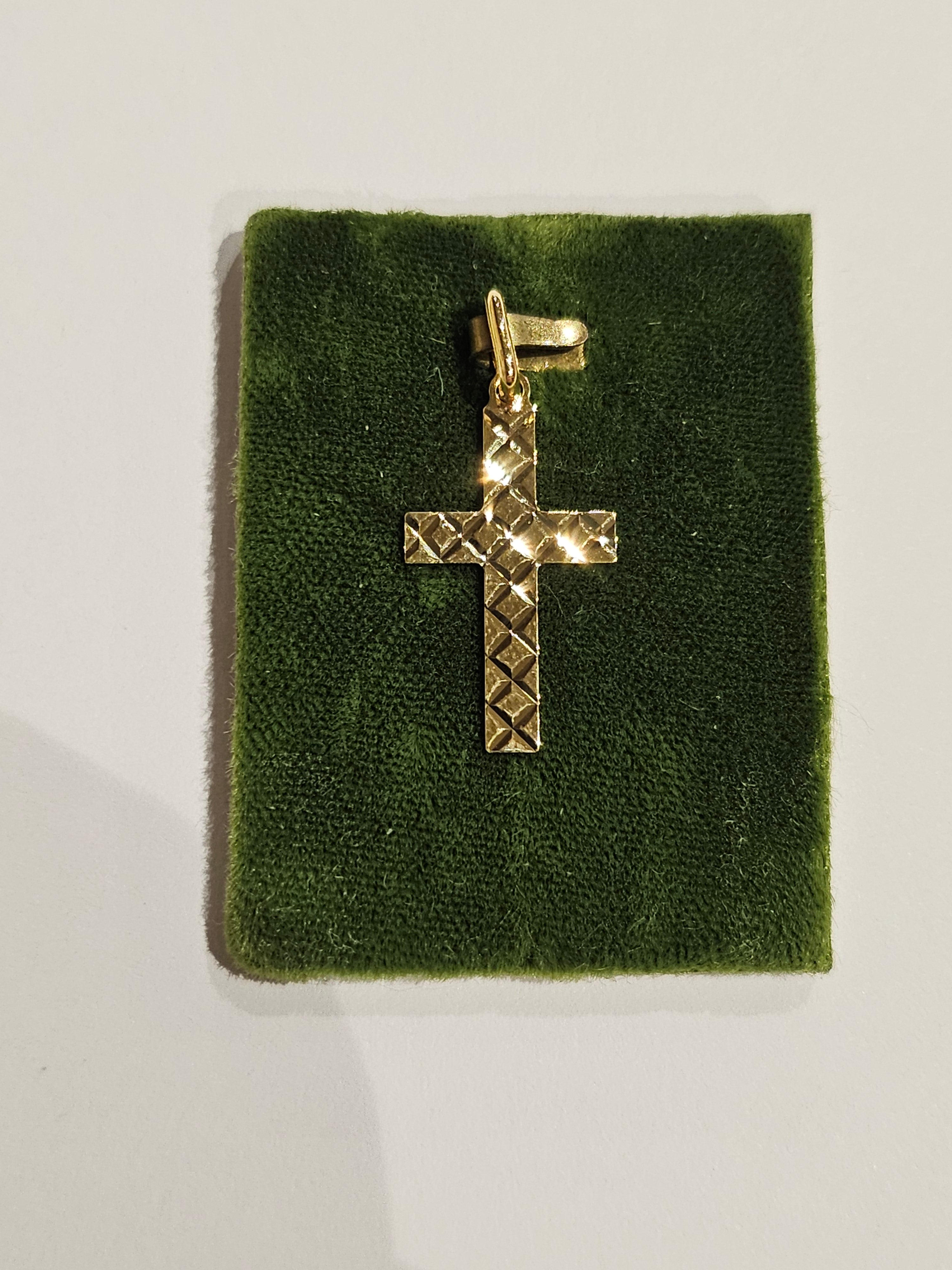 Gold Charm - Cross - 2125