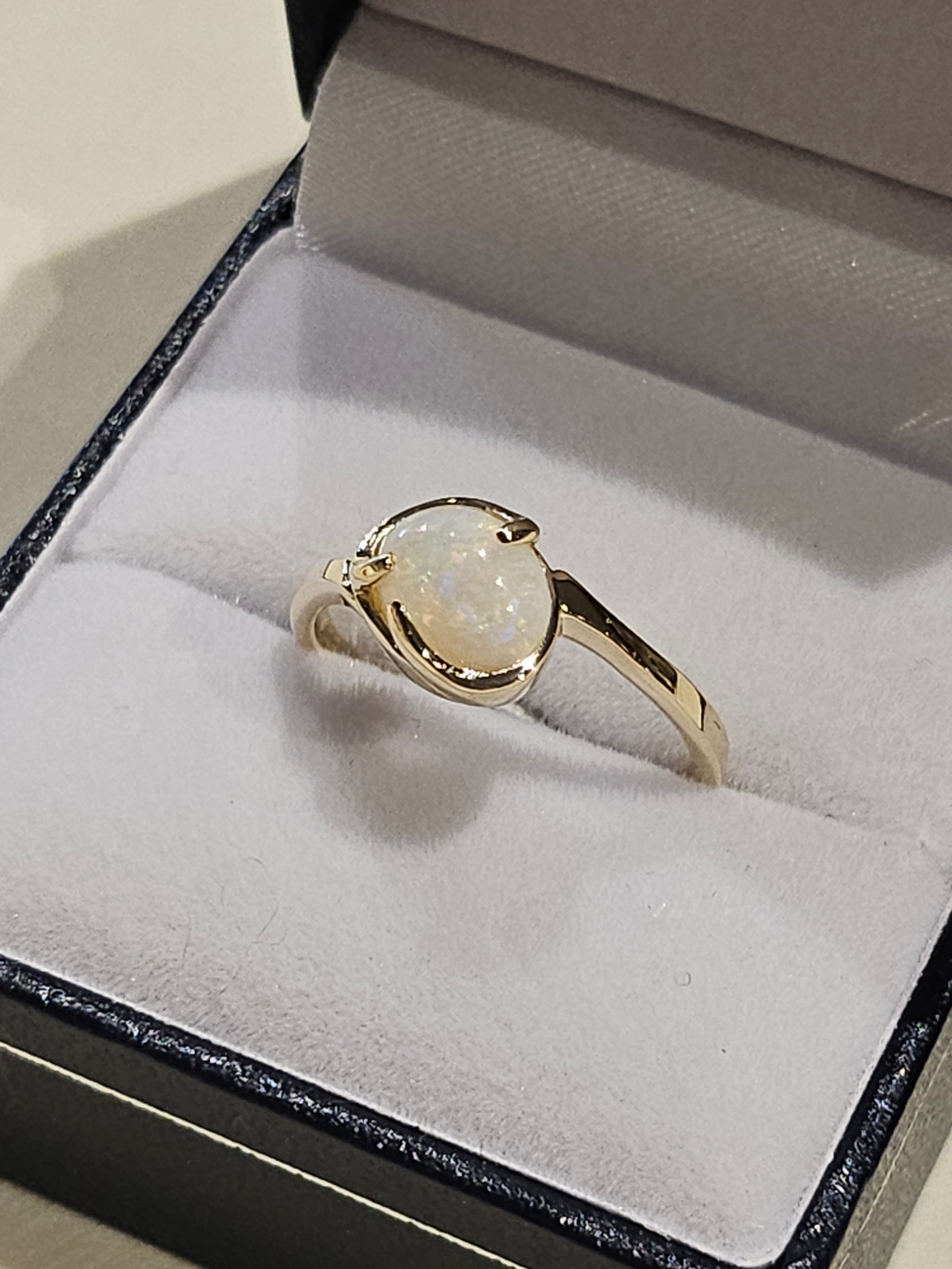 Cabochon Cut Opal Ring - $805