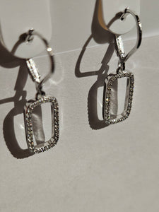 ELLE S/SEarrings - Open Rectangle with cubic zirconia - Allure - $119