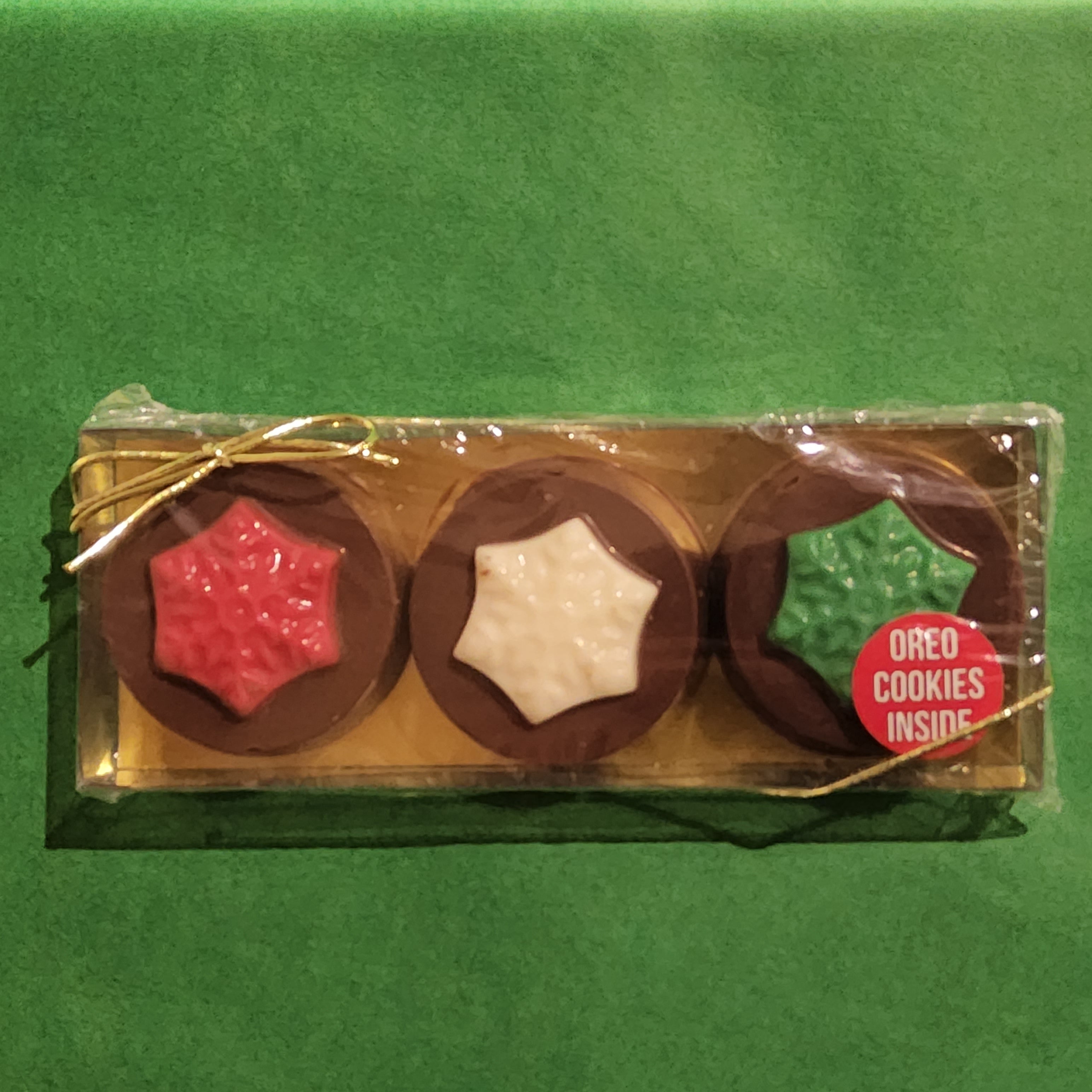 Chocolate Snowflake Cookies - 3 piece gift box - Andea - X02674