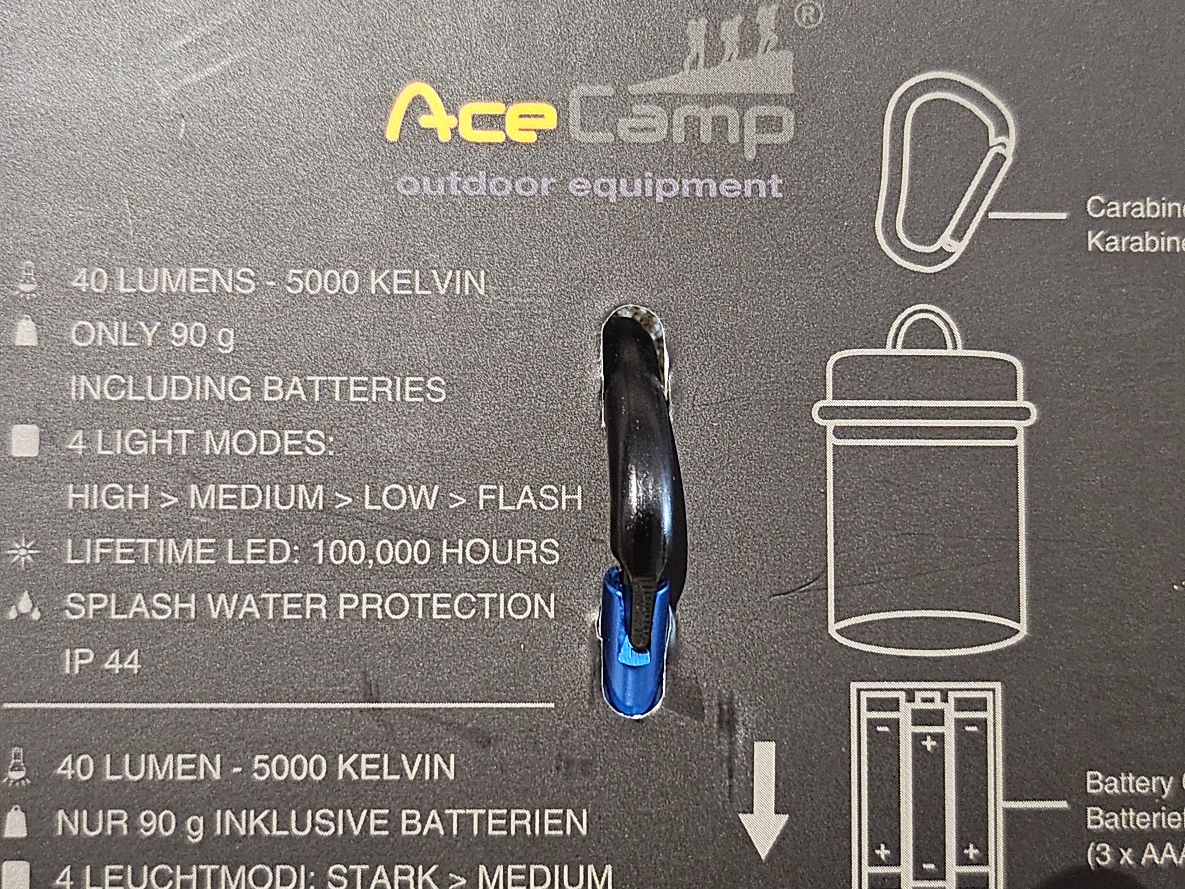 Ace Camp LED Tent Lamp - Blue - 10286