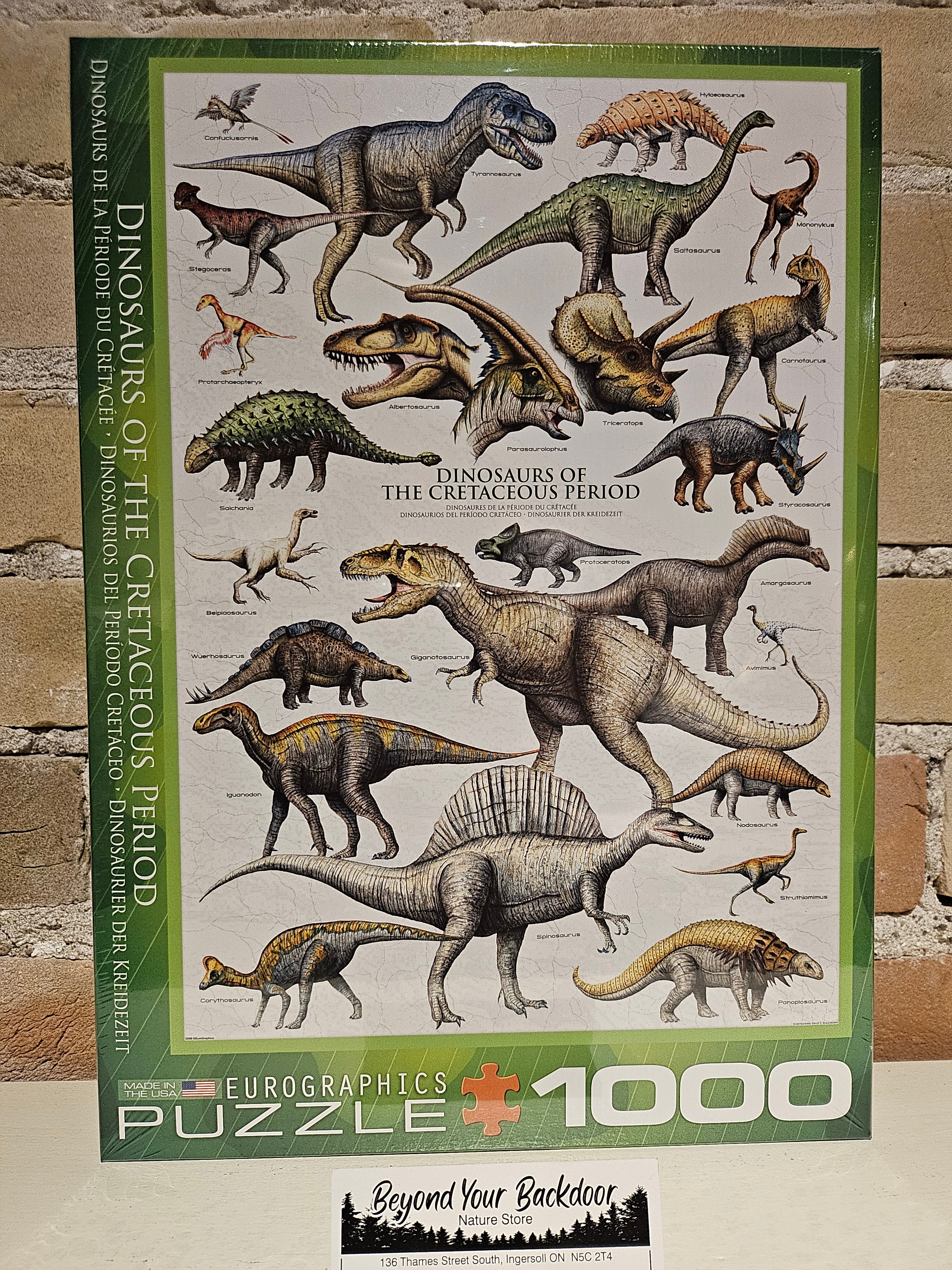 Eurographics Puzzle - Dinosaurs of the Cretaceous Period - 1000 pieces - 6000-0098