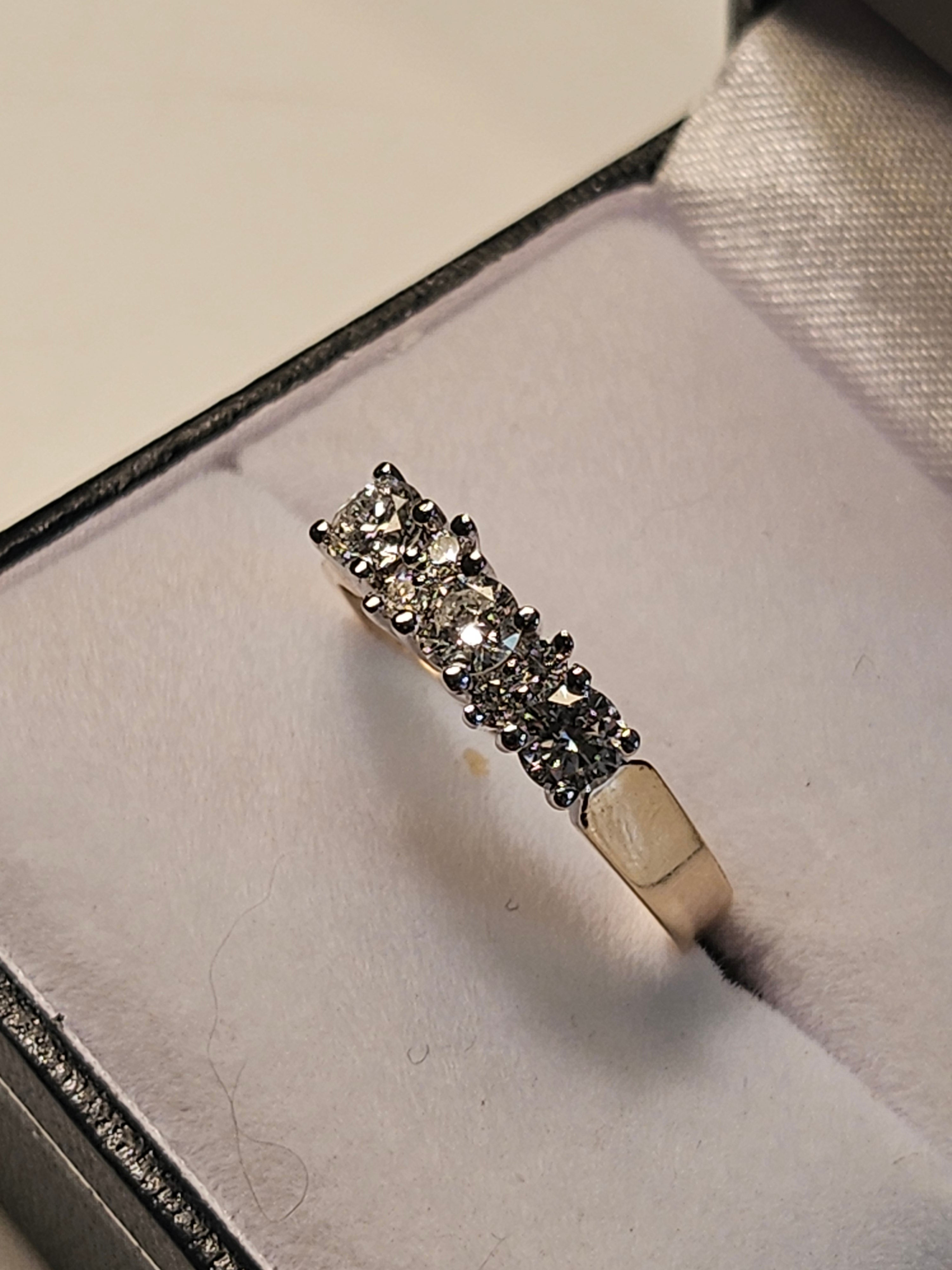 Diamond Trinity Ring  3 + 4 (Total diamond weight = .50) - $3820 - HP893/D