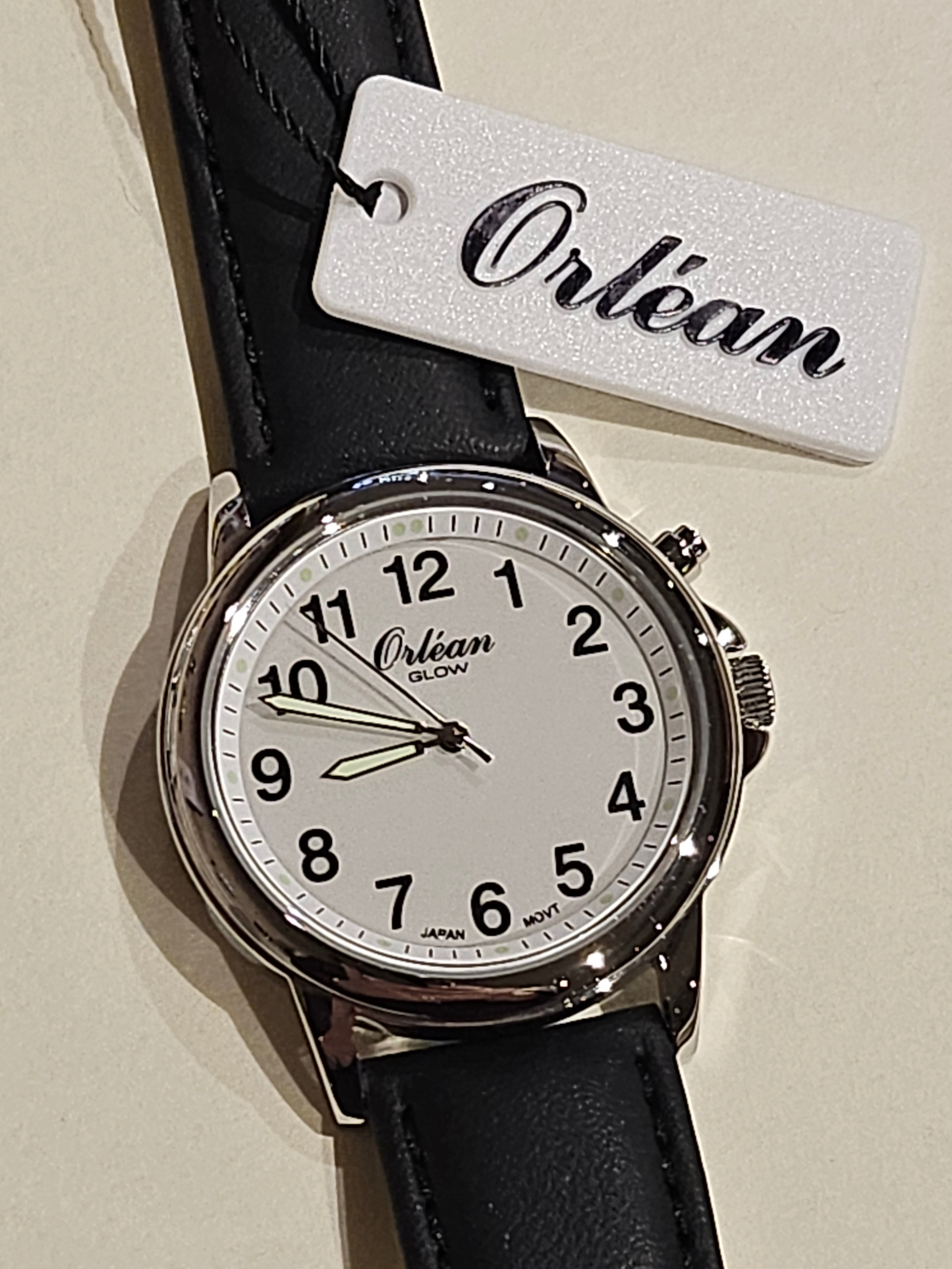 Orlean Watch - GLOW - Leather Band - ME3639-LTR