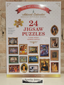 Eurographics Advent Calendar - Fine Arts Christmas - 24 Jigsaw Puzzles  - 8924-6042