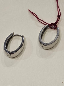 STEELX S/SEarrings - Oval Hoop - Huggie