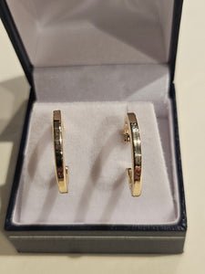 Hoop Earrings - 19mm - Yellow Gold 10Kt - Polished - $242