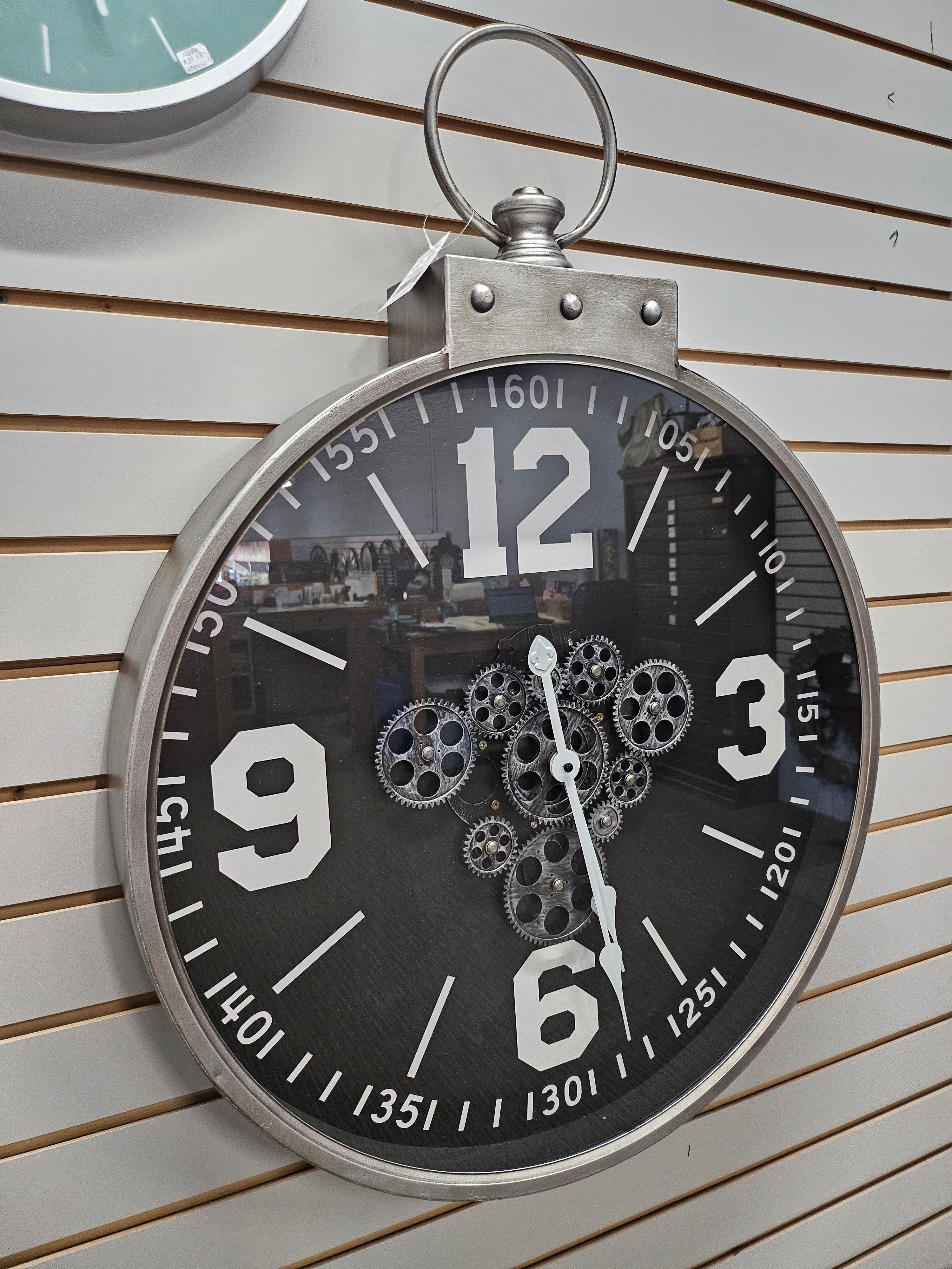 Metal Moving Gear Wall Clock - WC1989
